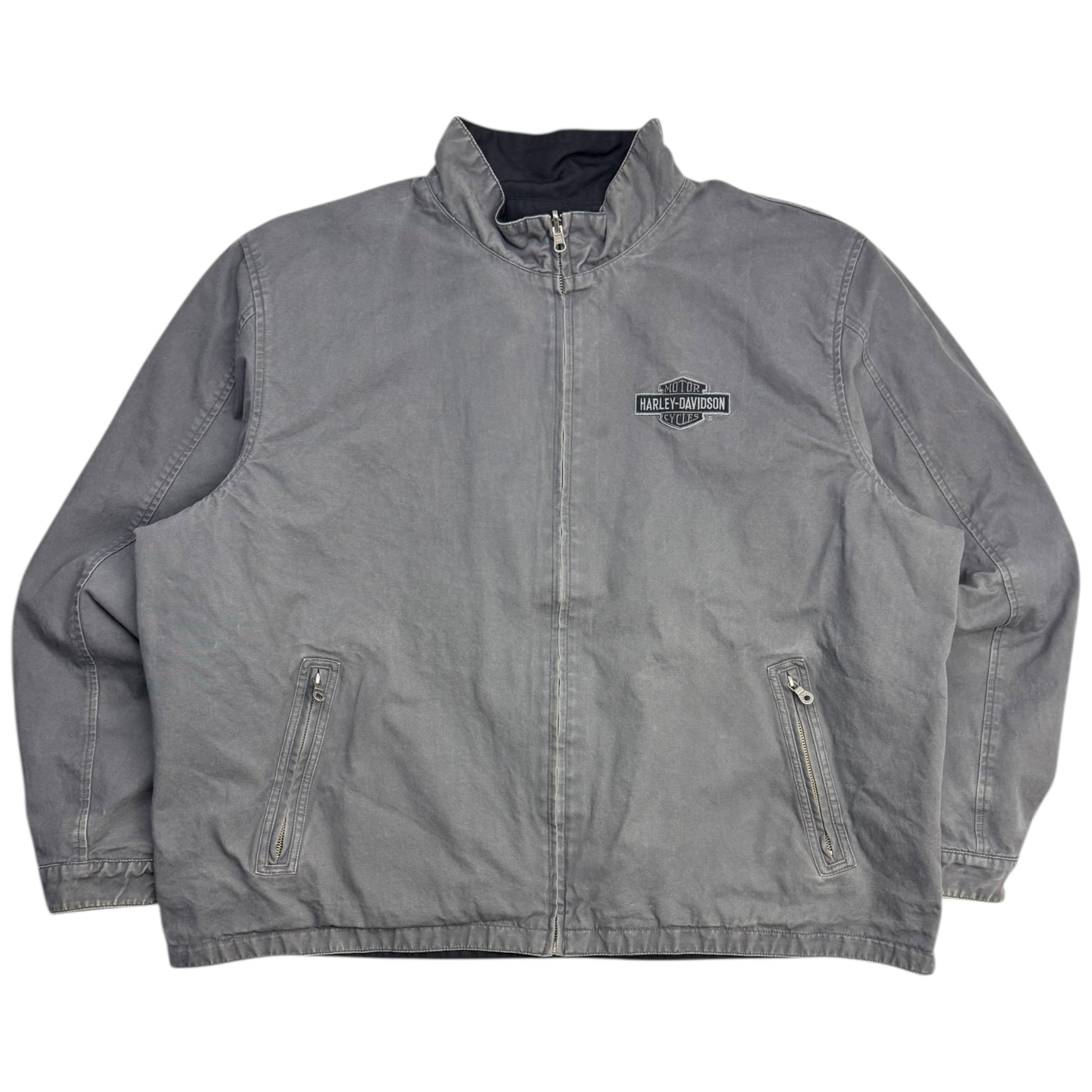 Harley Davidson Reversible Nylon Tribal Skull Jacket