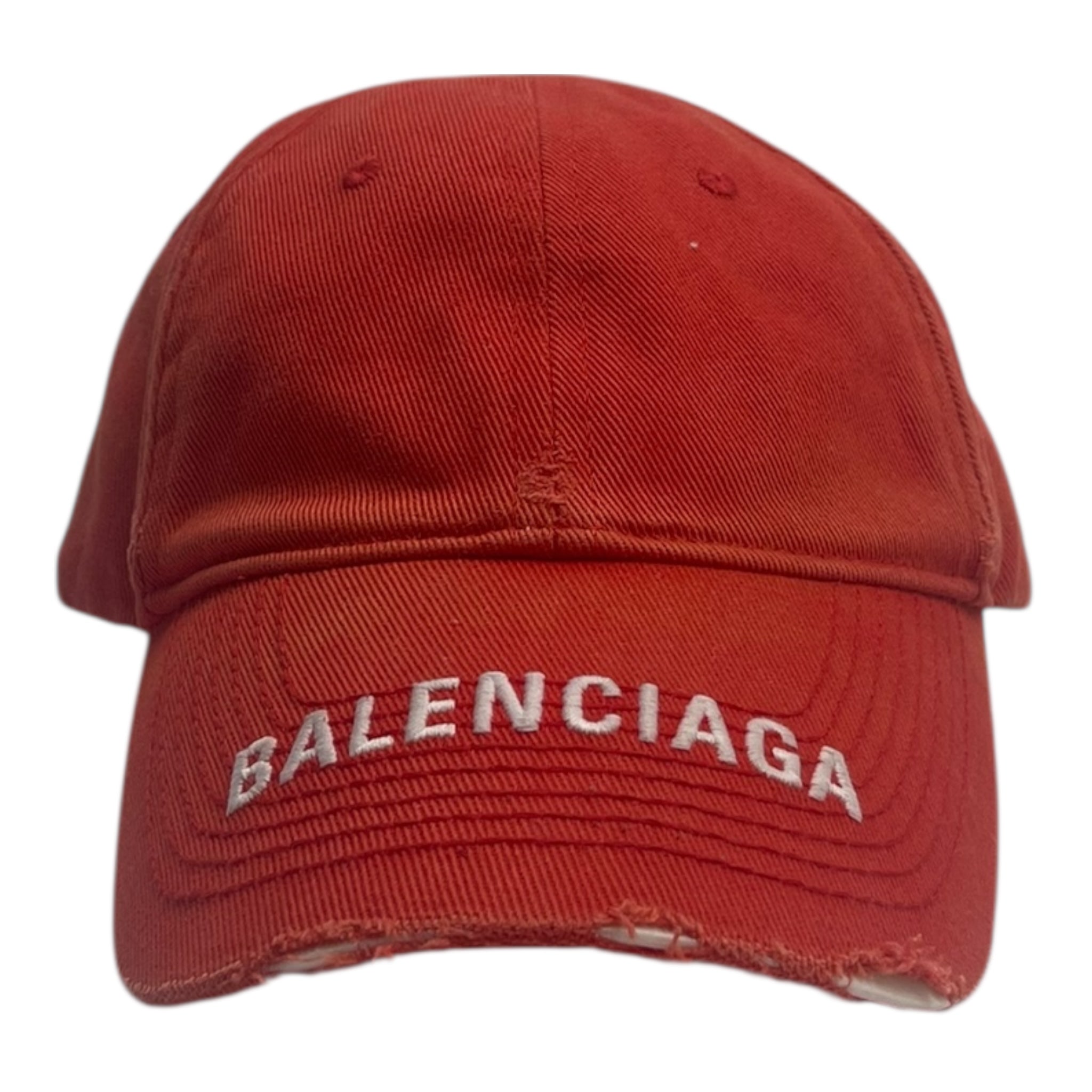 Balenciaga Logo Visor Cap Red