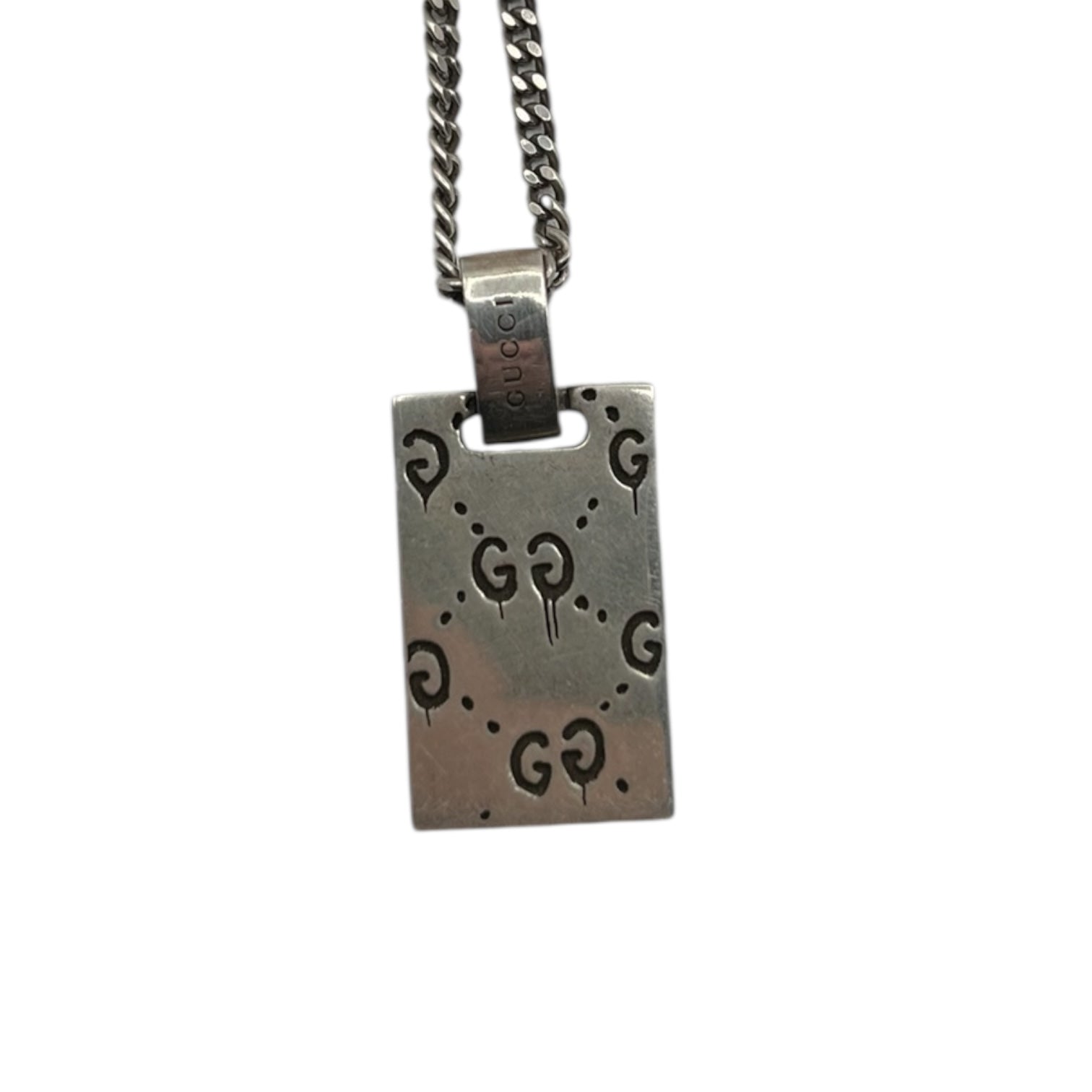 Gucci Skull Pendant Necklace Silver
