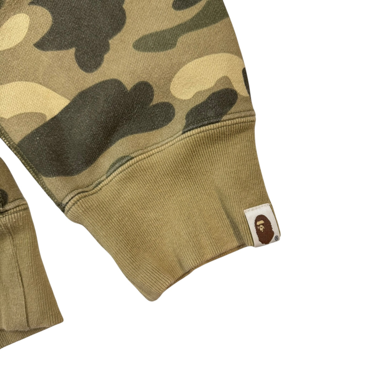 A Bathing Ape Bape 1st Camo Head Crewneck Green Camo