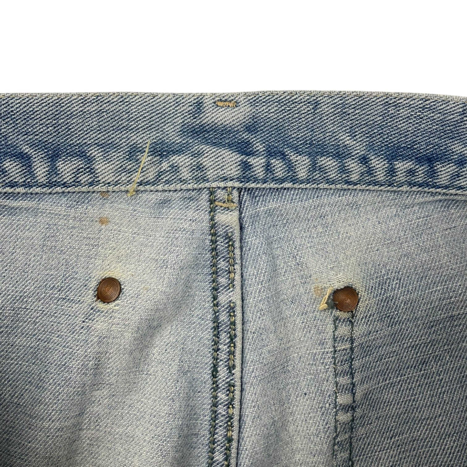 Vintage '70s Lee Straight Cut Denim Jeans Faded Wash