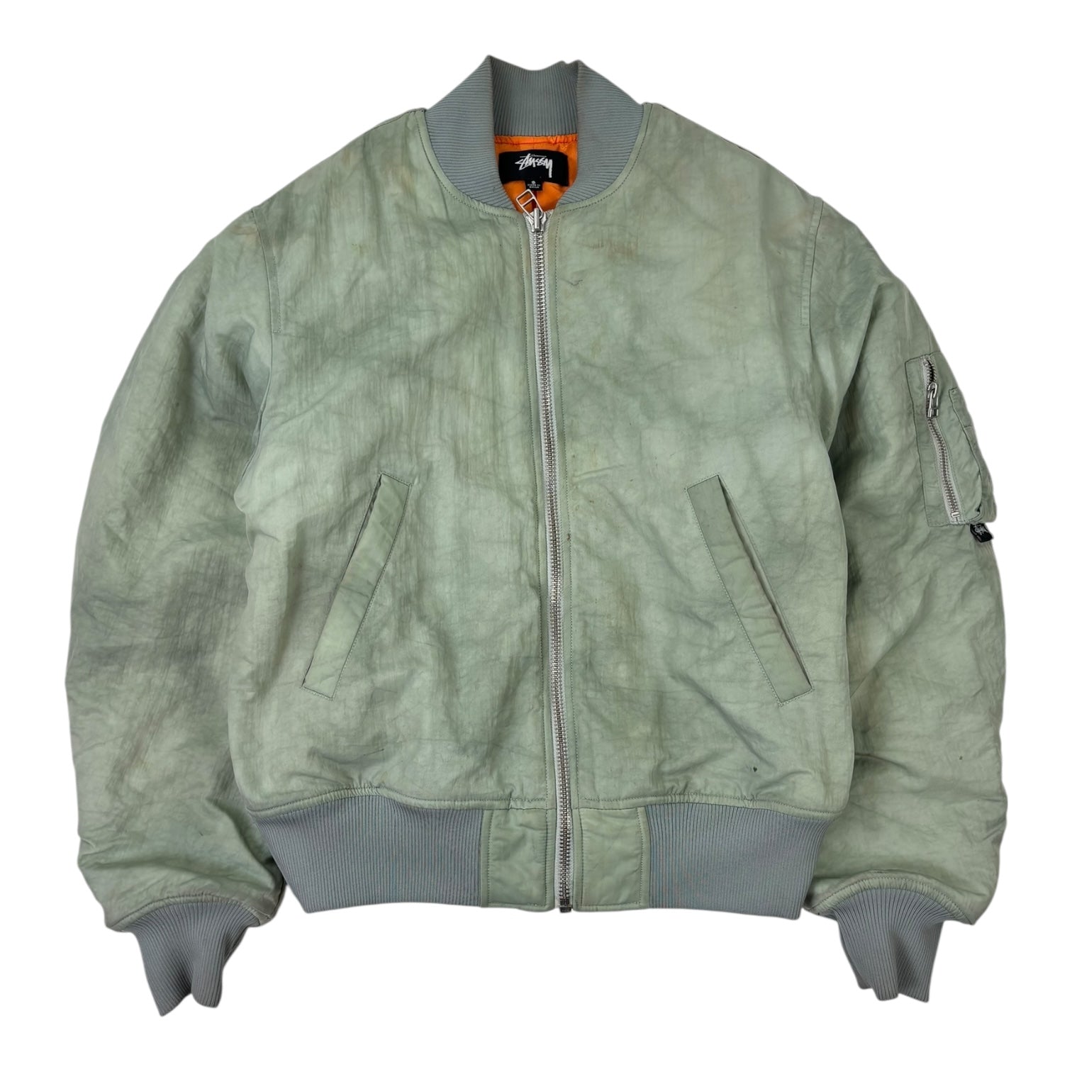 Stussy Dyed Nylon Bomber Stone