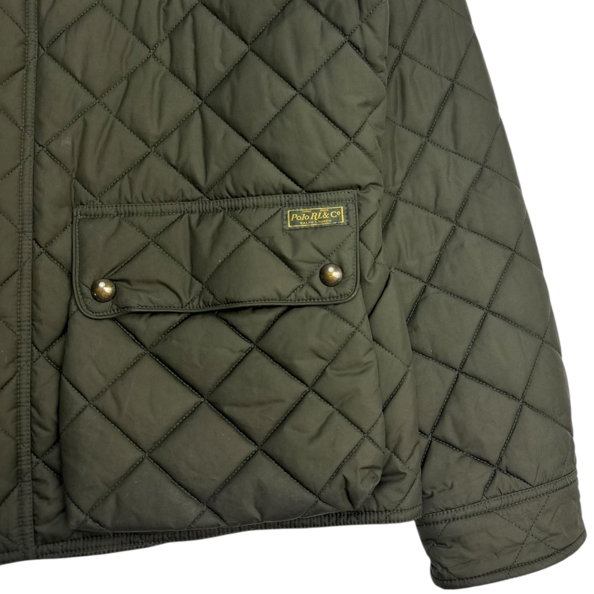 Vintage Polo Ralph Lauren Beaton Quilted Jacket Green