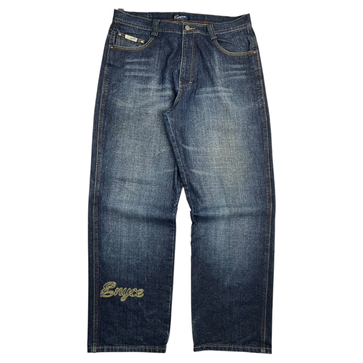 Vintage Y2K Enyce Embroidered Blue Denim Jeans