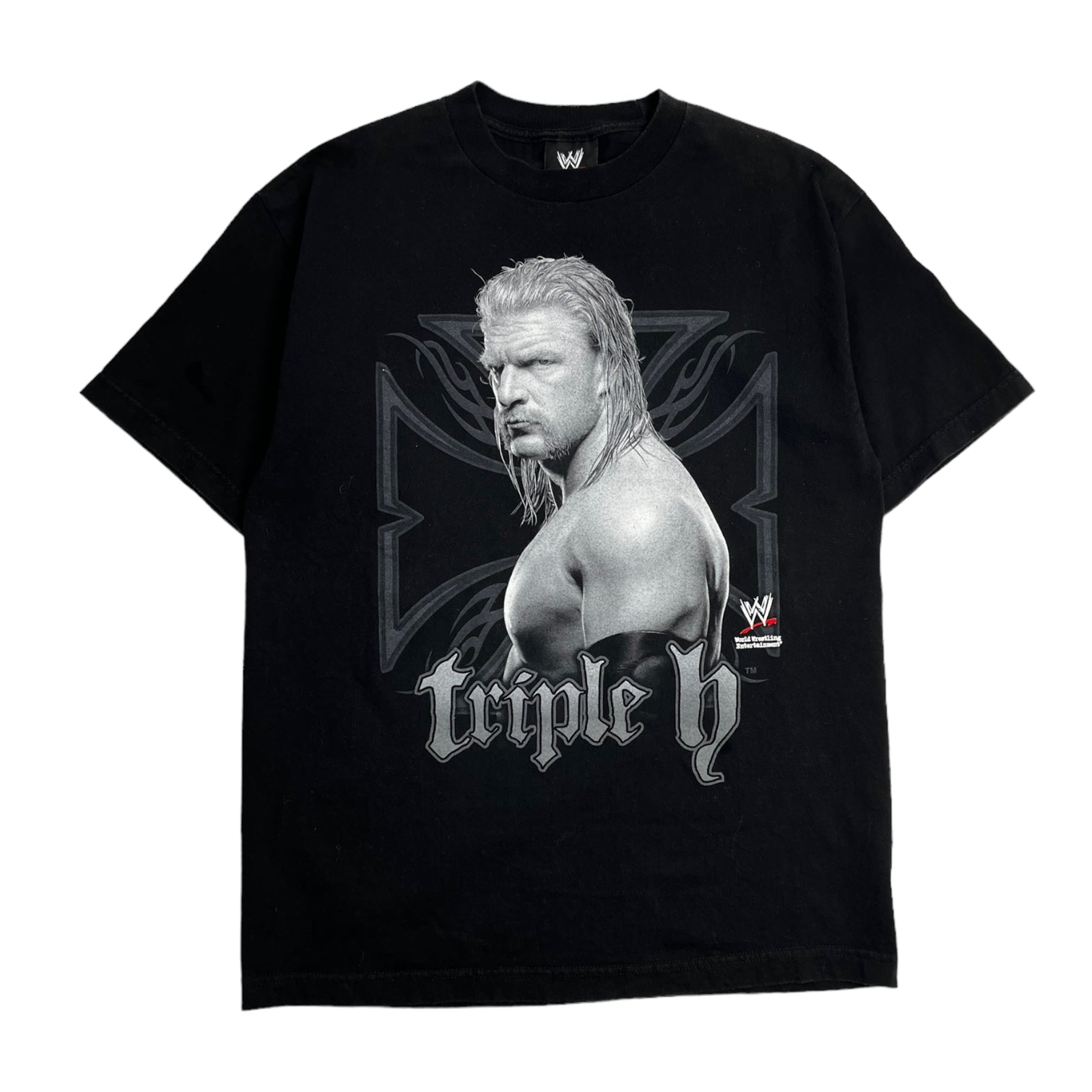 2002 Triple H Wrestling Tee Black