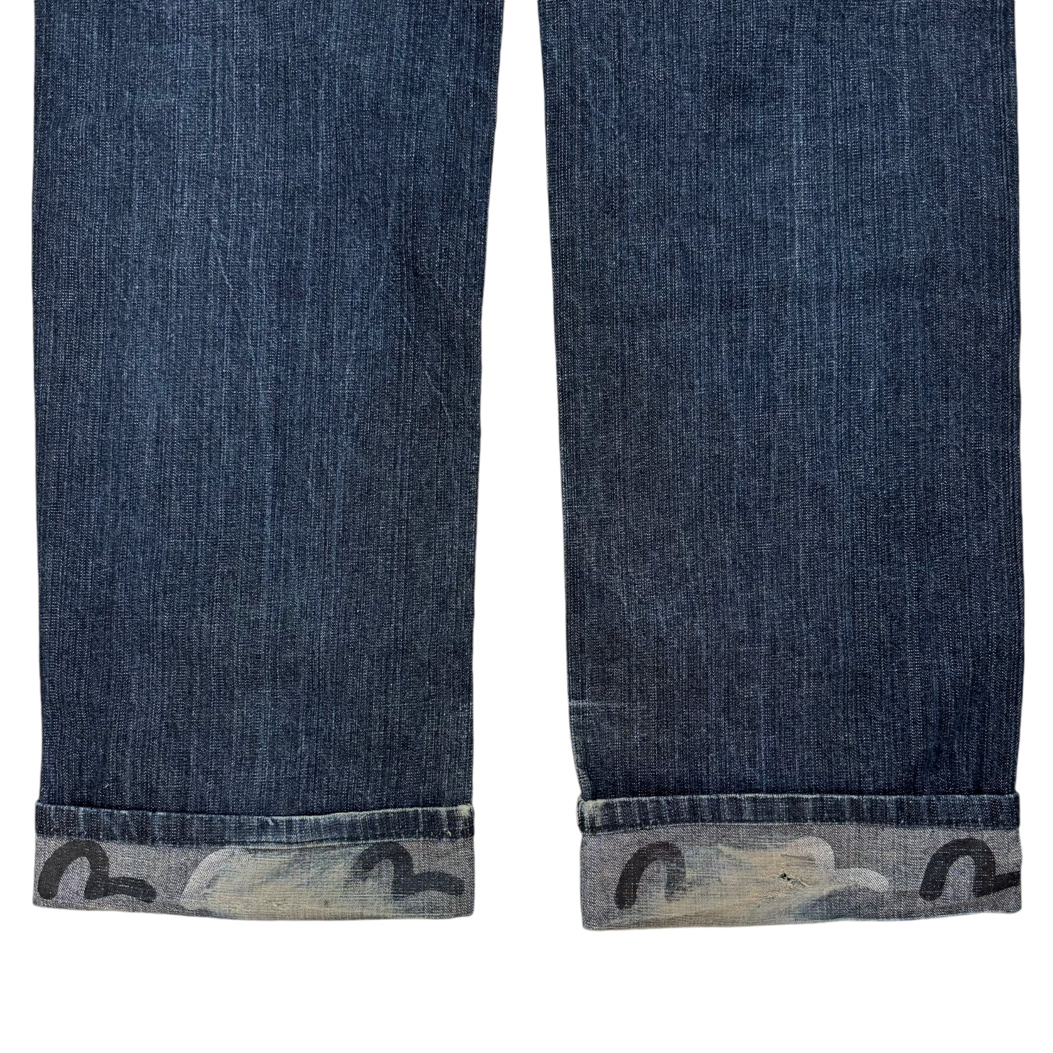 Evisu Indigo Cuff Seagull Jeans