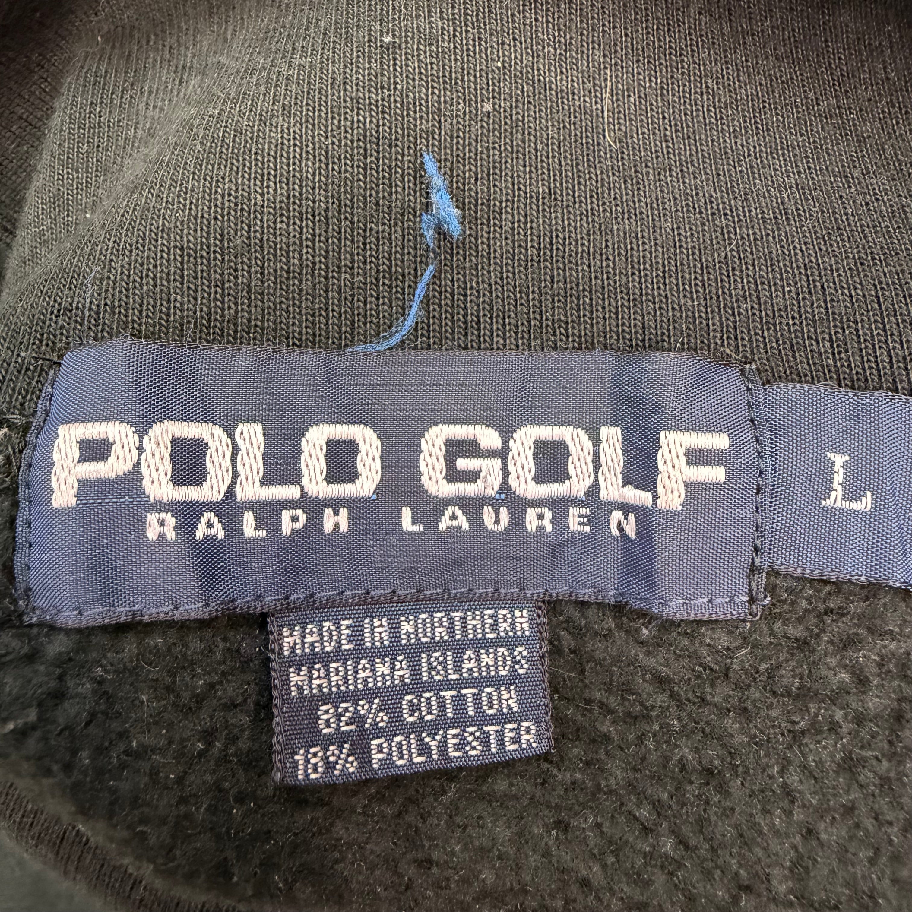 Vintage Polo Ralph Lauren Golf Turtleneck Sweatshirt Black