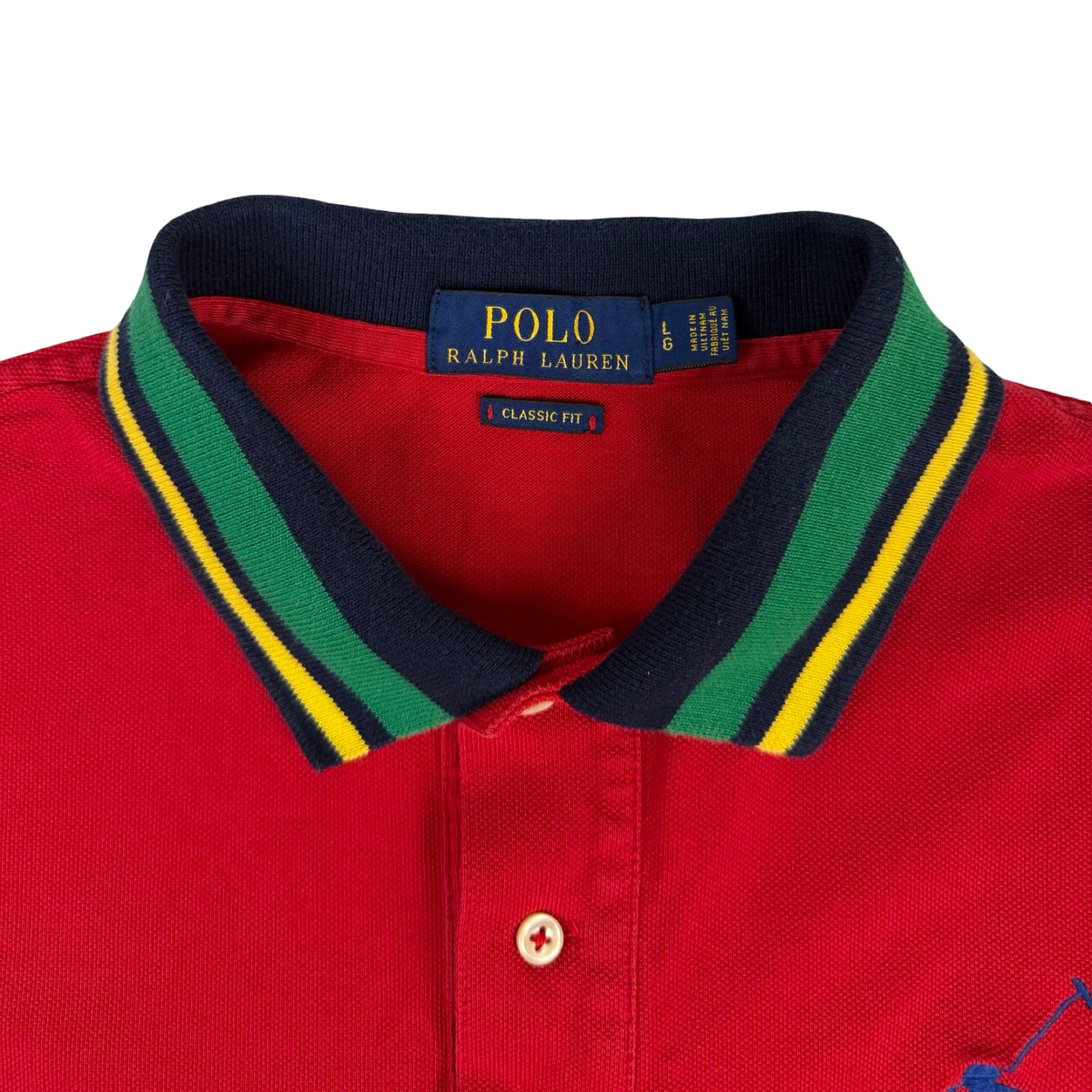 Vintage Polo Ralph Lauren Big Pony Polo T-Shirt Red