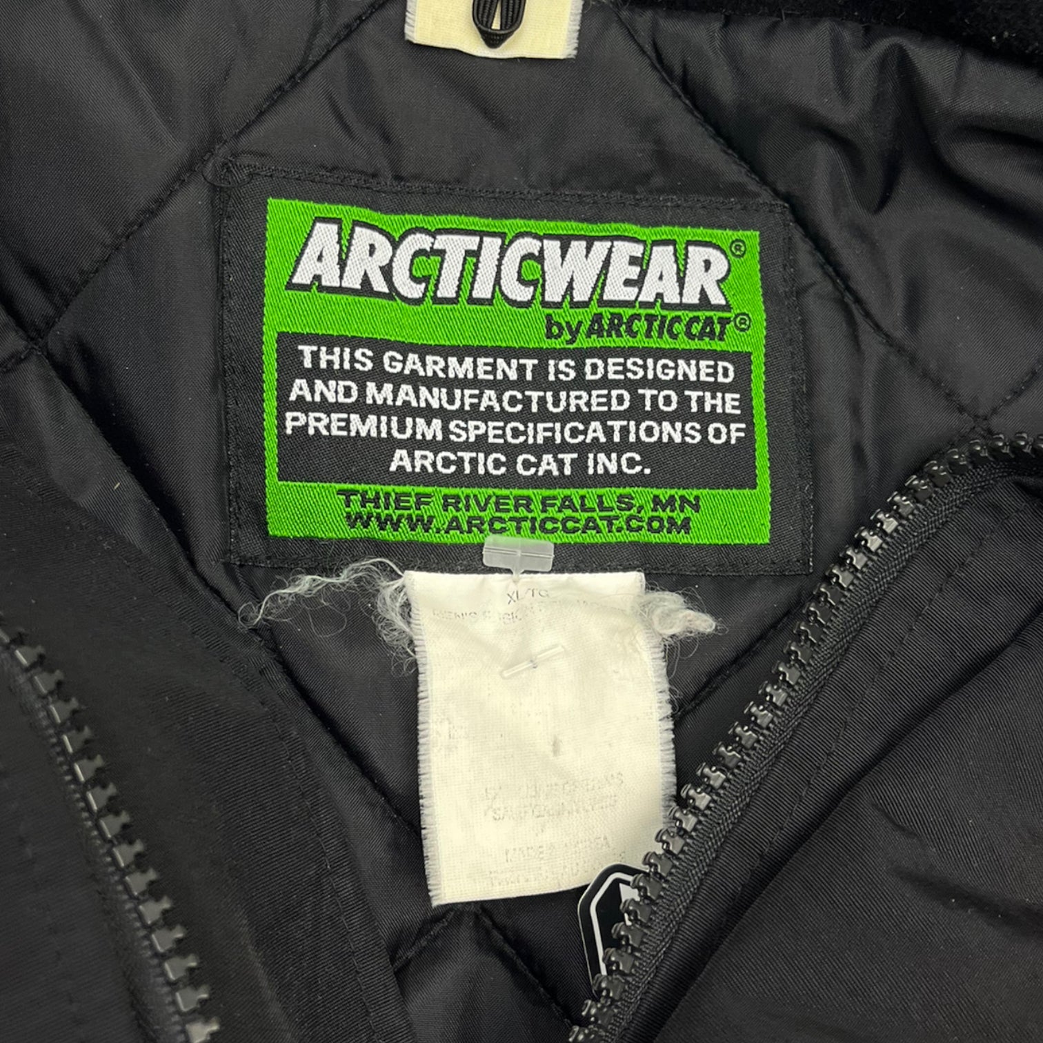 Vintage Artic Cat Insulated Jacket Black/Red