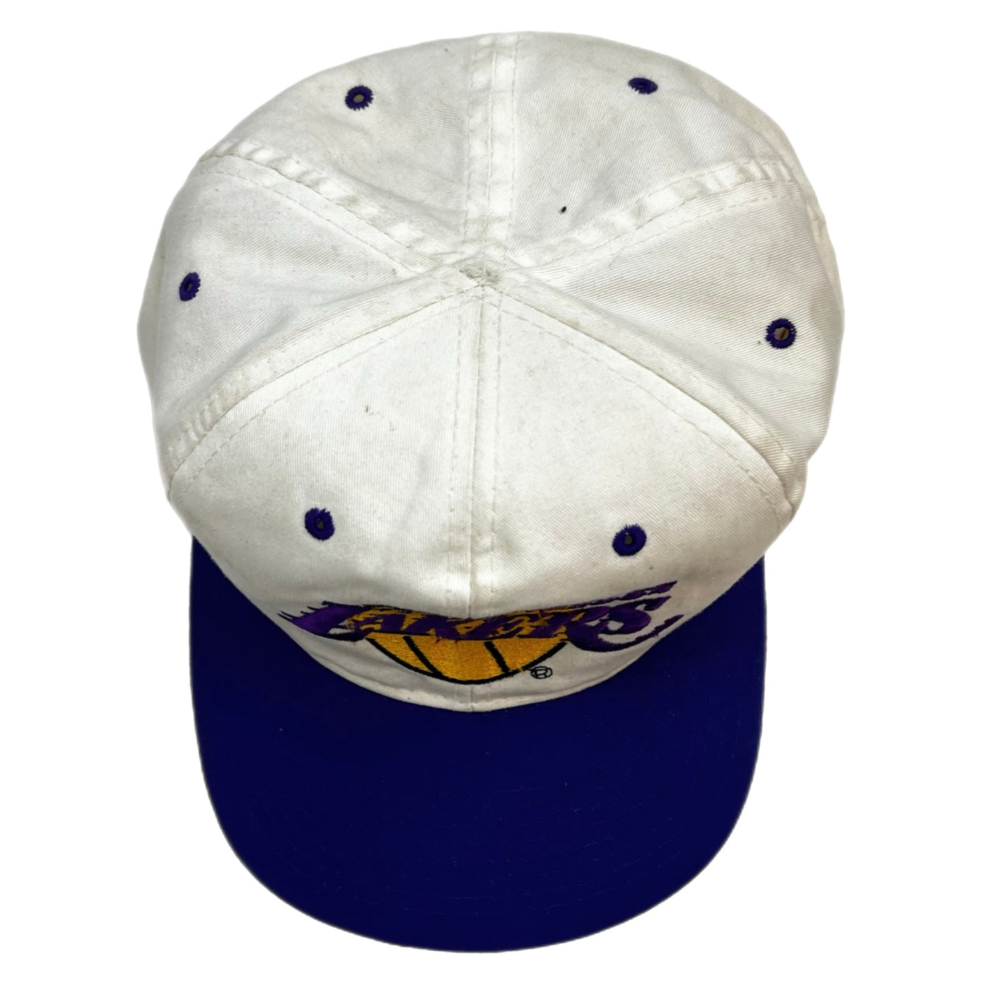 Vintage Los Angeles Lakers Starter Strapback Hat White/Purple