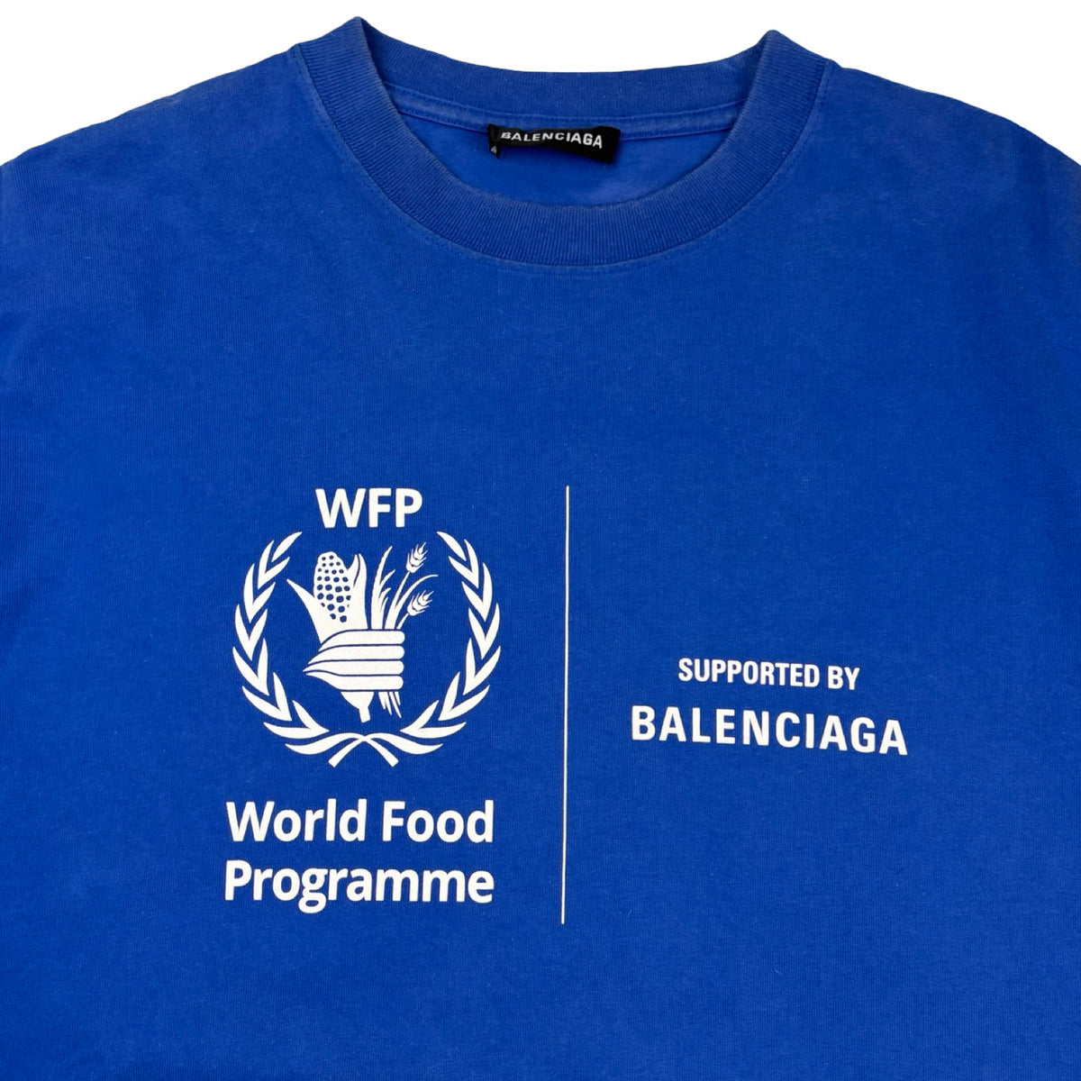 Balenciaga World Food Programme T-Shirt Blue