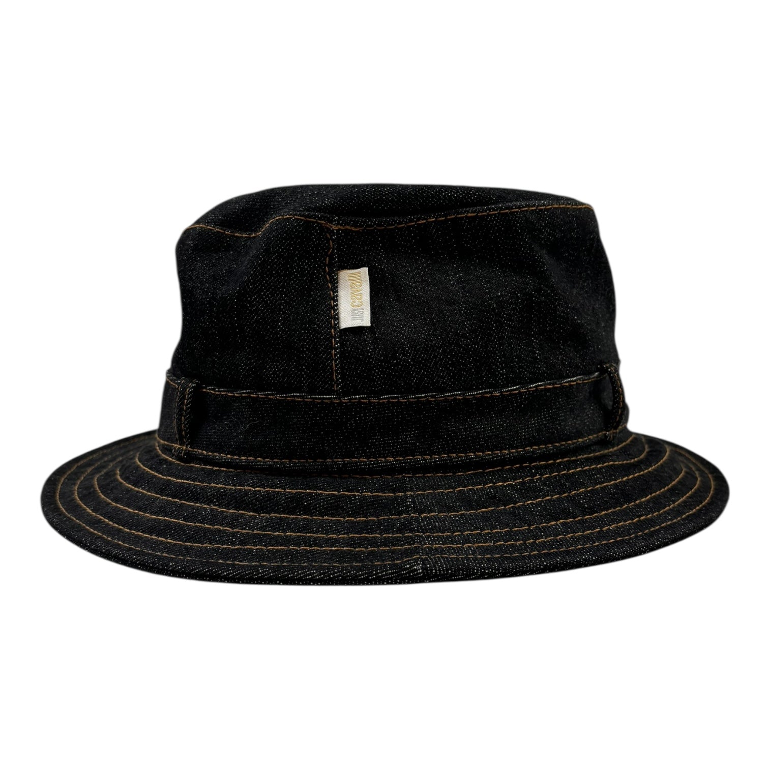 Vintage Just Cavalli Denim Bucket Hat Dark Wash