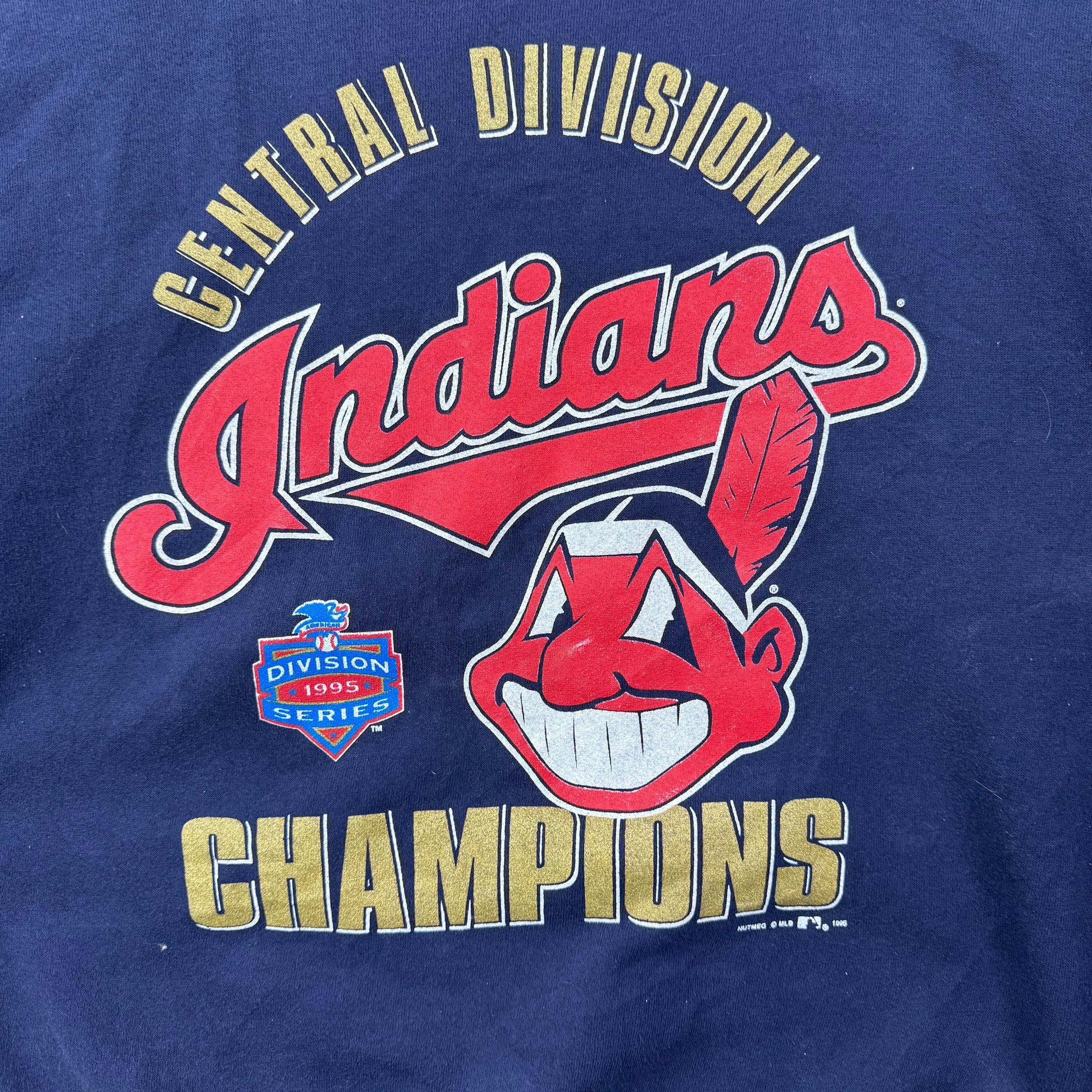 1995 Cleveland Indians Crewneck Navy Blue