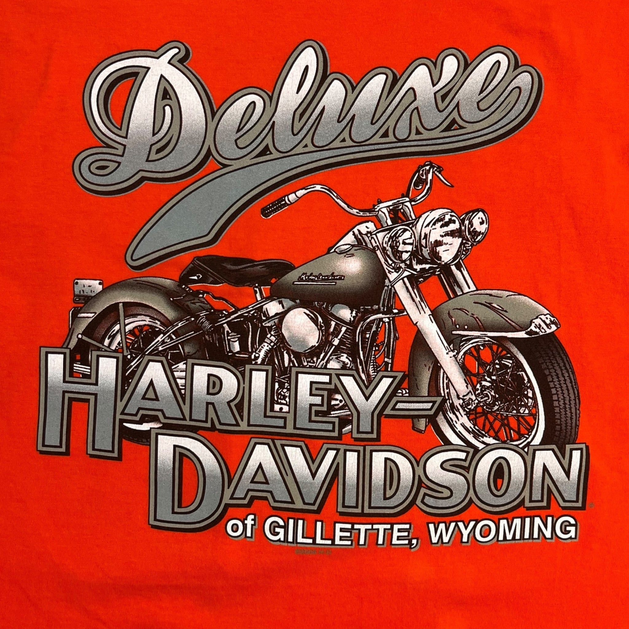 Harley Davidson Gilette Wyoming T-Shirt Orange
