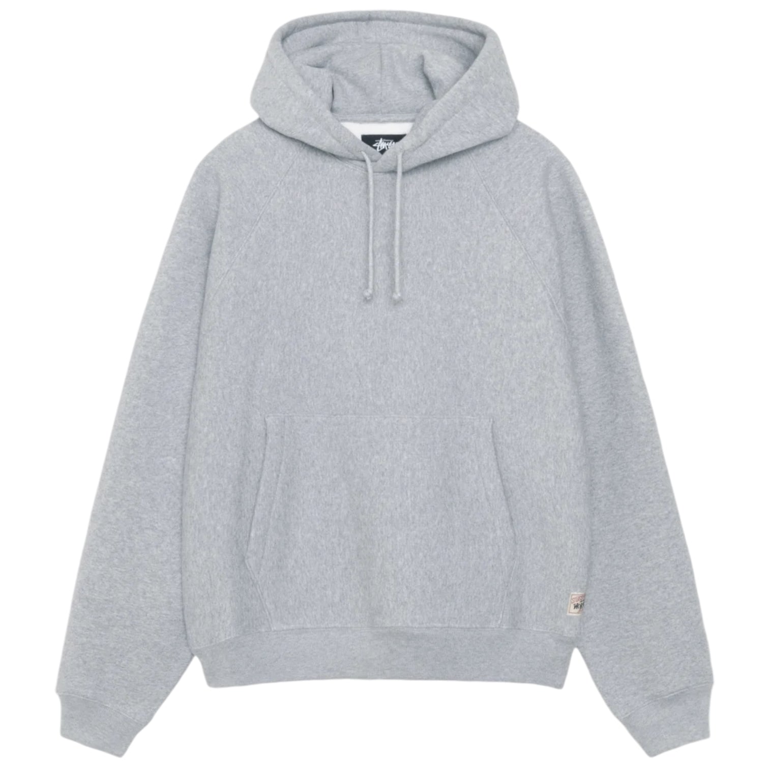 Stüssy Fleece Raglan Hoodie Heather Grey