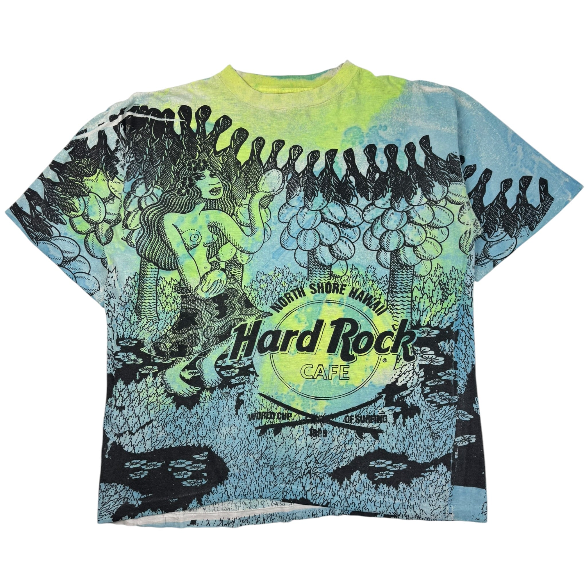 Vintage ‘North Shore, Hawaii’ Hard Rock Cafe AOP World Cup Surf T-Shirt
