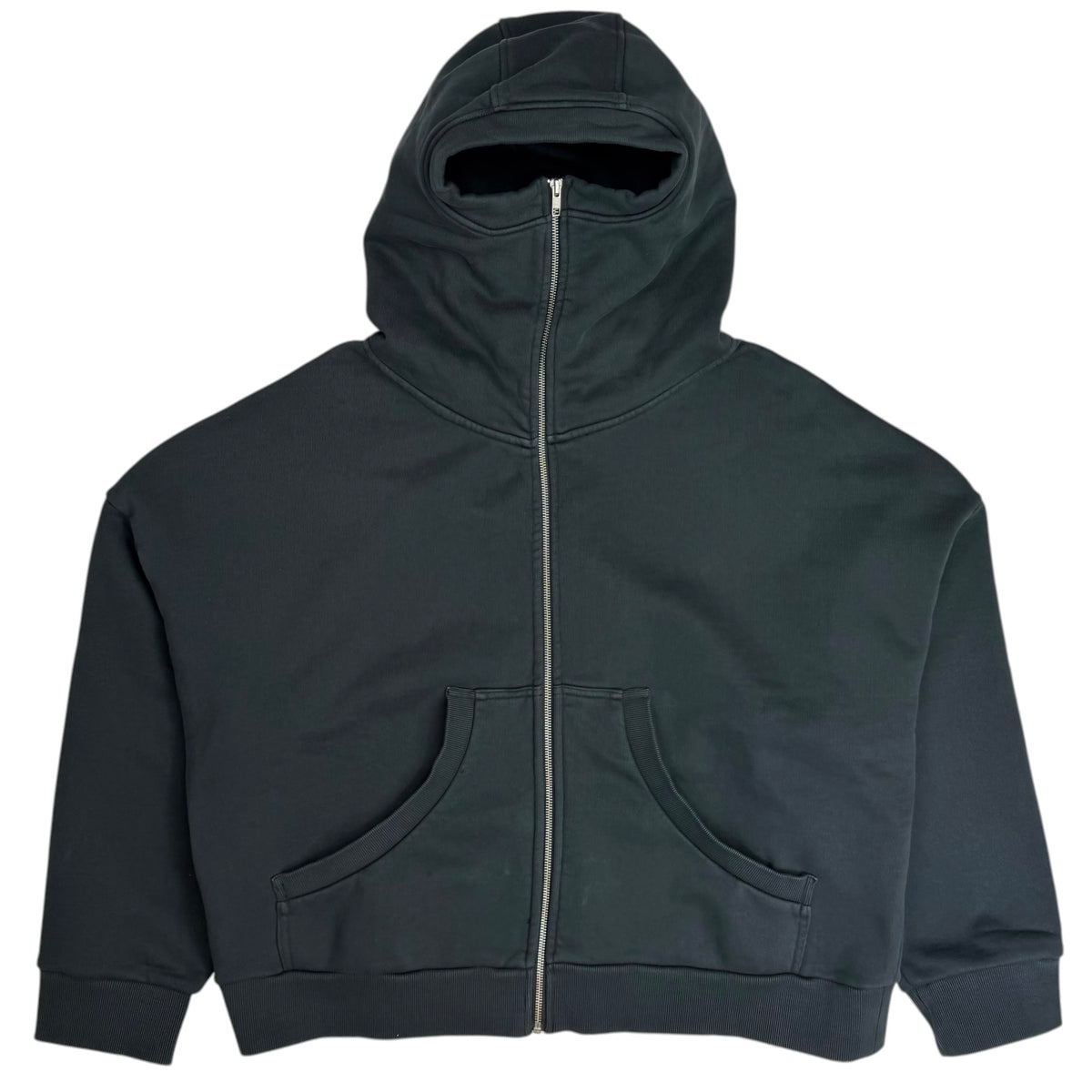 Entire Studios Full Zip Hoodie Washed Black