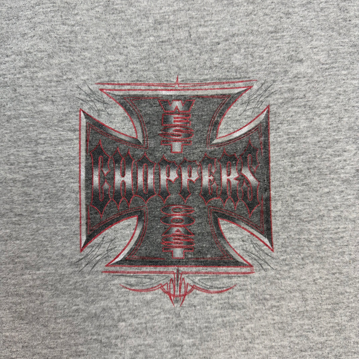 Vintage West Coast Choppers Long Beach Tee Grey