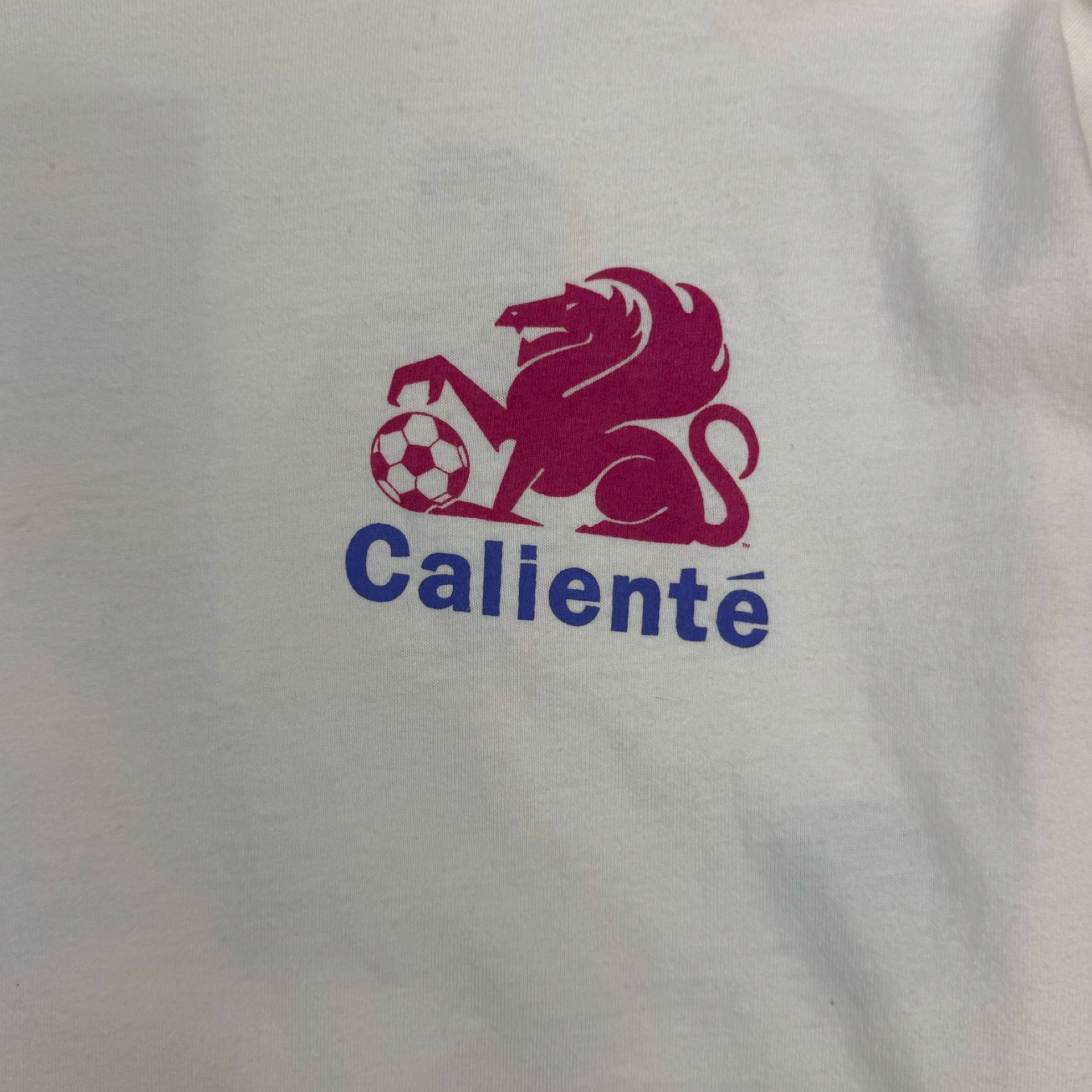 Vintage Calienté Soccer Gear L/S Tee White