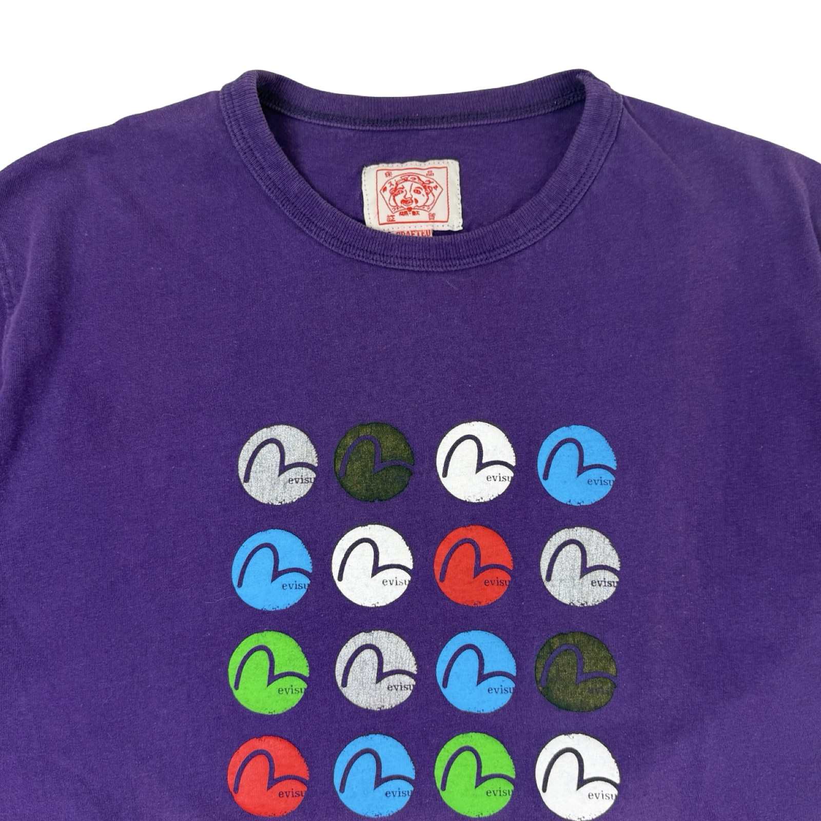 Vintage Evisu T-Shirt Purple
