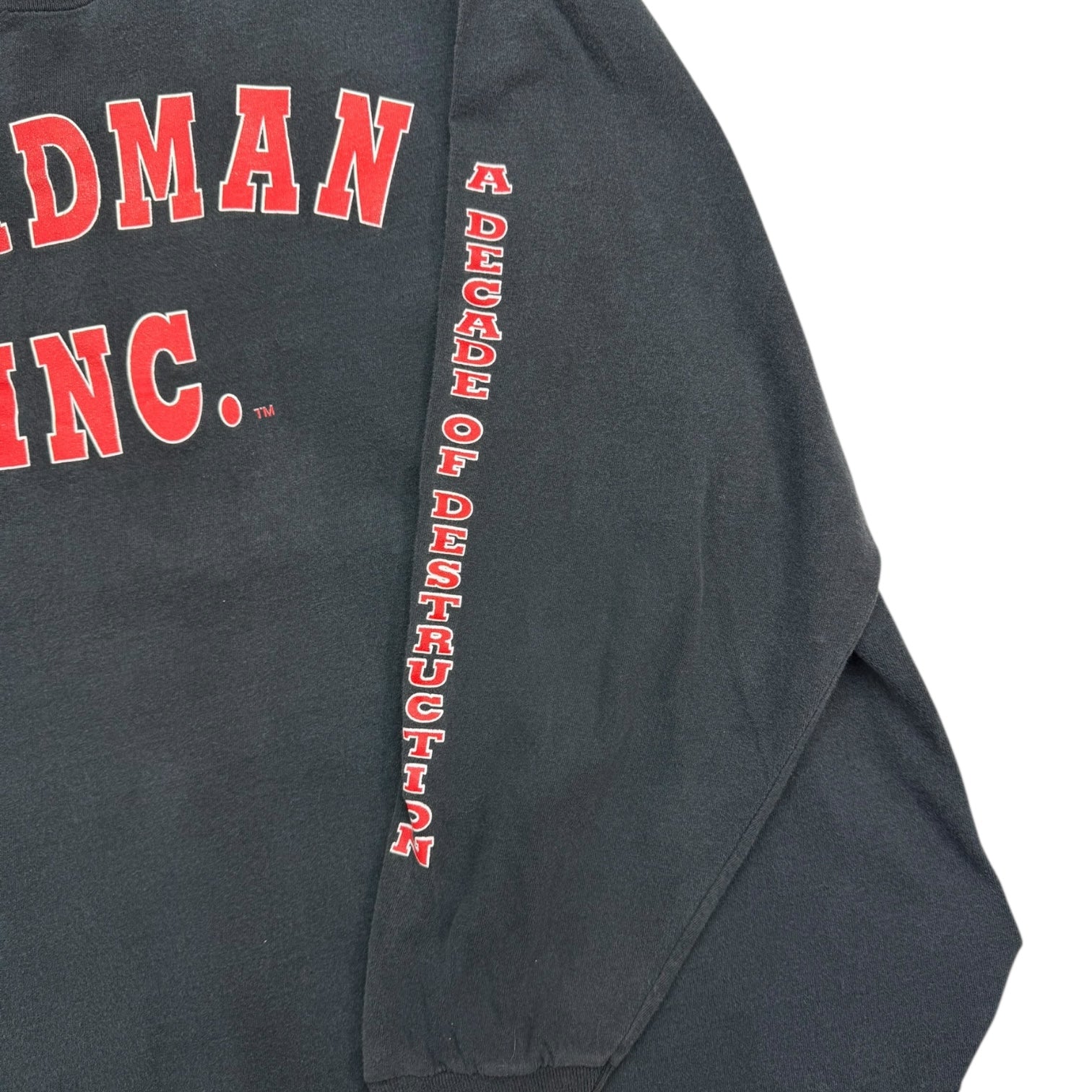 Vintage WWE Undertaker Deadman Inc Longsleeve Shirt Black