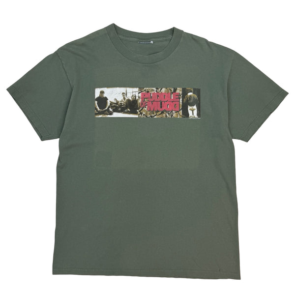 2001 Puddle Of Mudd Tour Tee Green