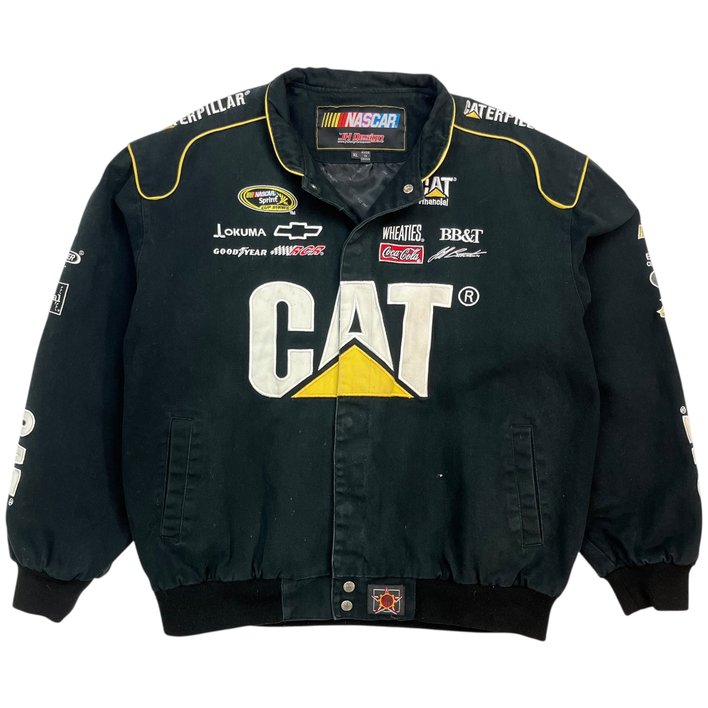 Vintage NASCAR Jeff Burton Racing Jacket Black
