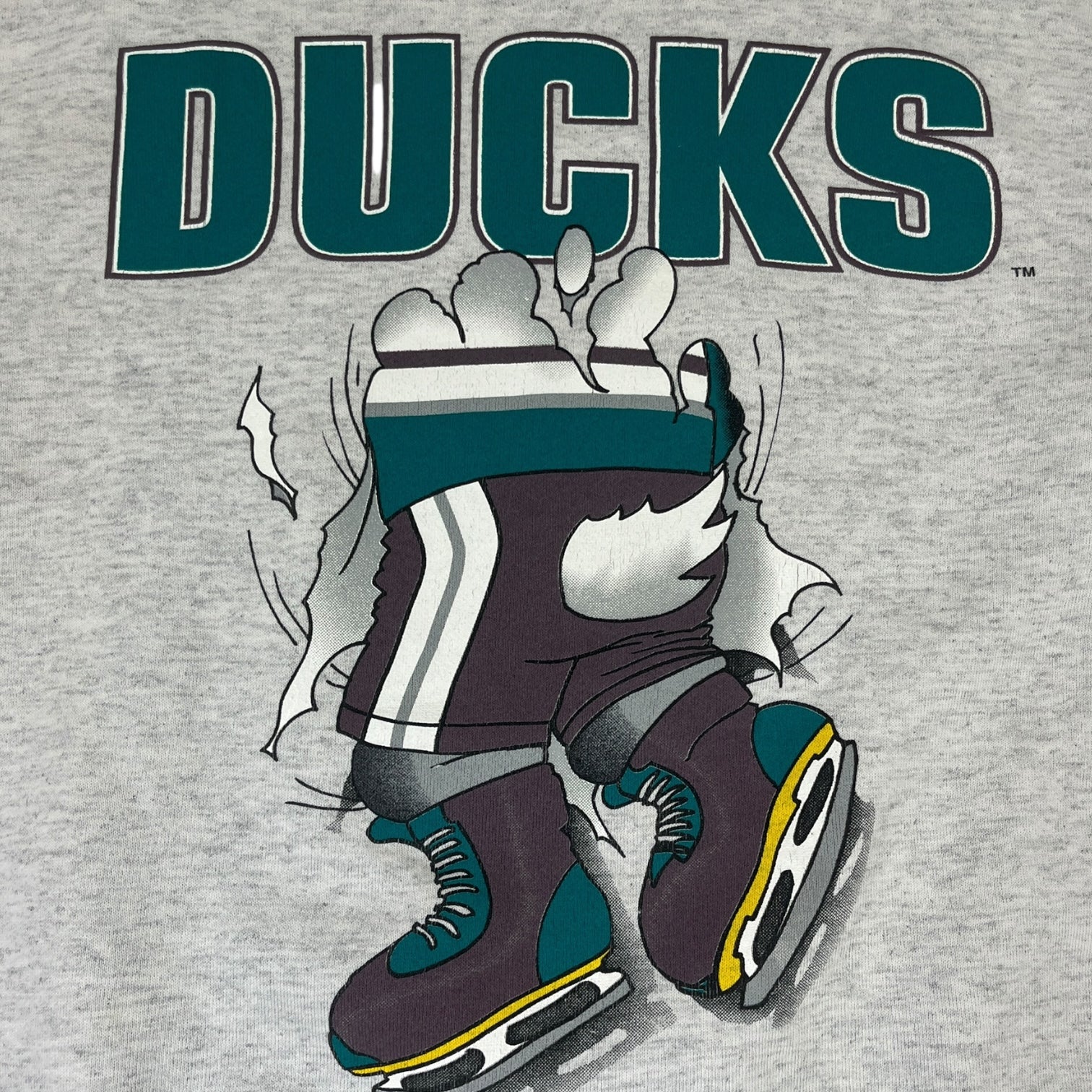Vintage 1990 Anaheim Mighty Ducks "Breakthrough" Crewneck Sweatshirt