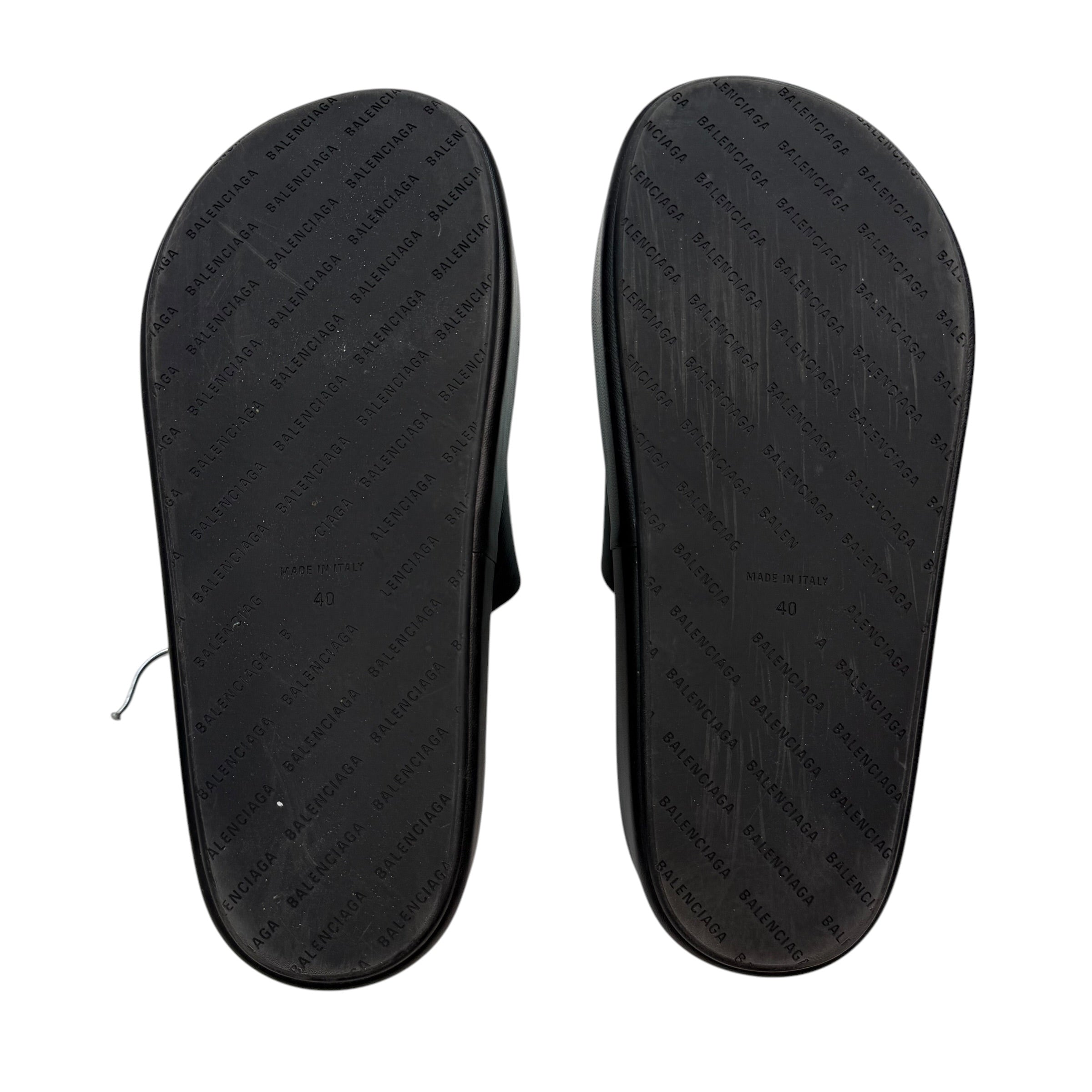(W) Balenciaga Smooth Nappa Rise Platform Sandals Black