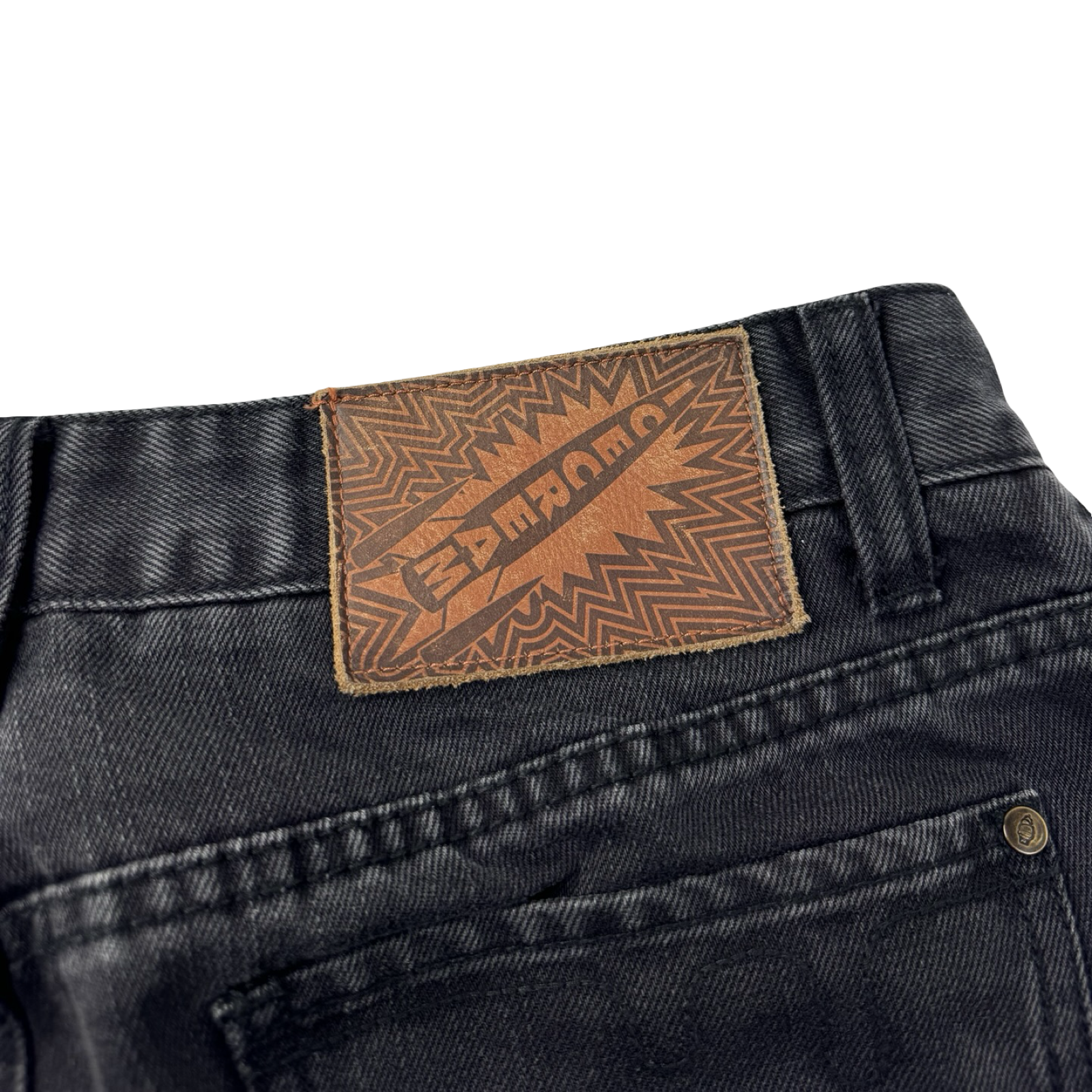 Ice Cream Running Dog Denim Shorts