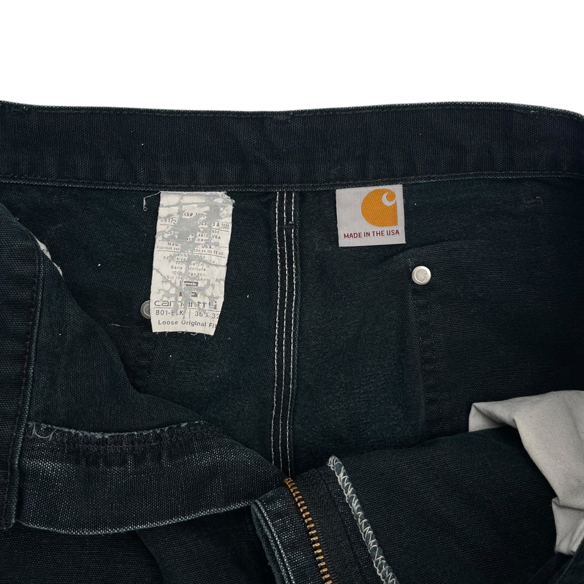 Carhartt Double Knee Pants Washed Black