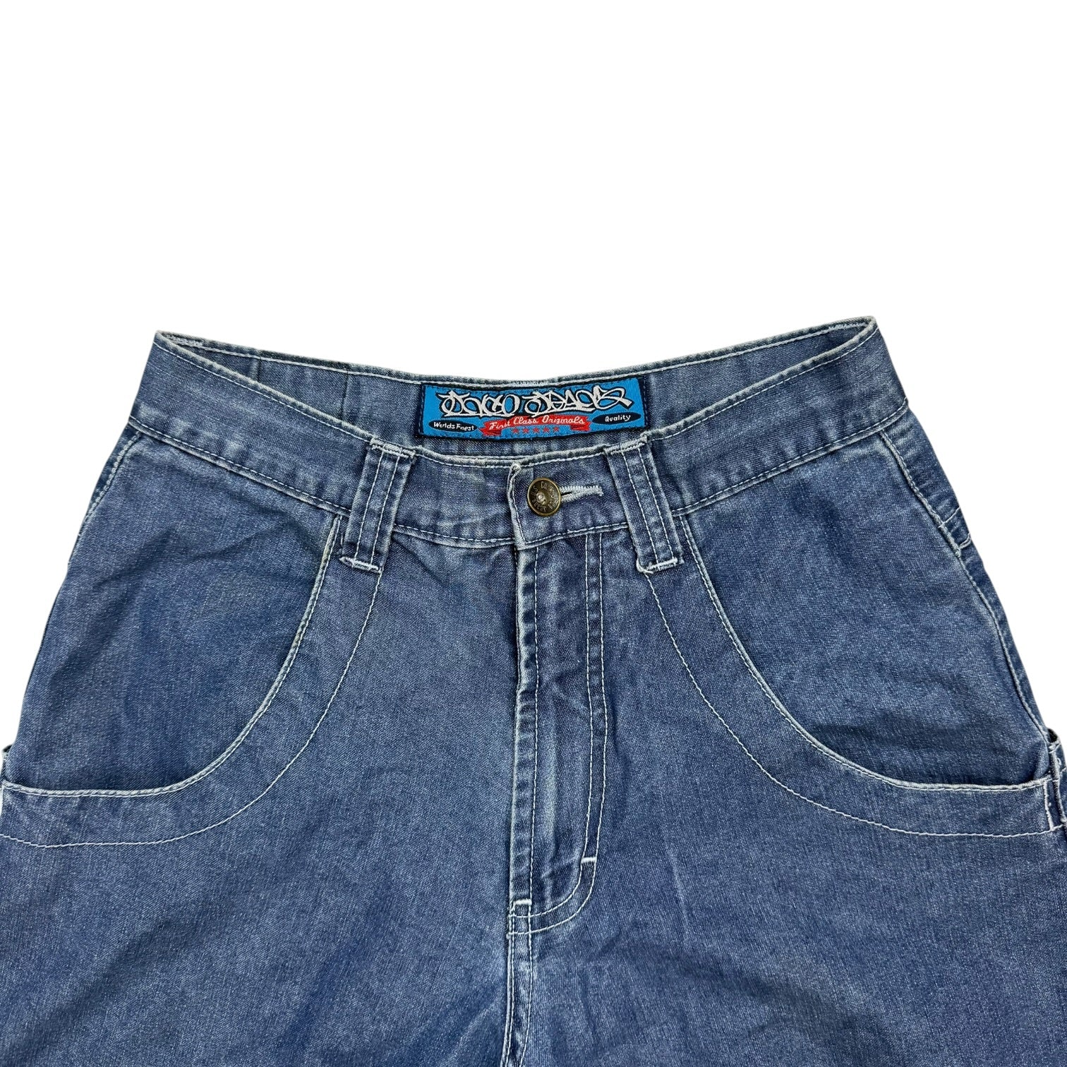 Vintage Y2K JNCO Jeans Kangaroo Wide Legs Pants Dark Wash