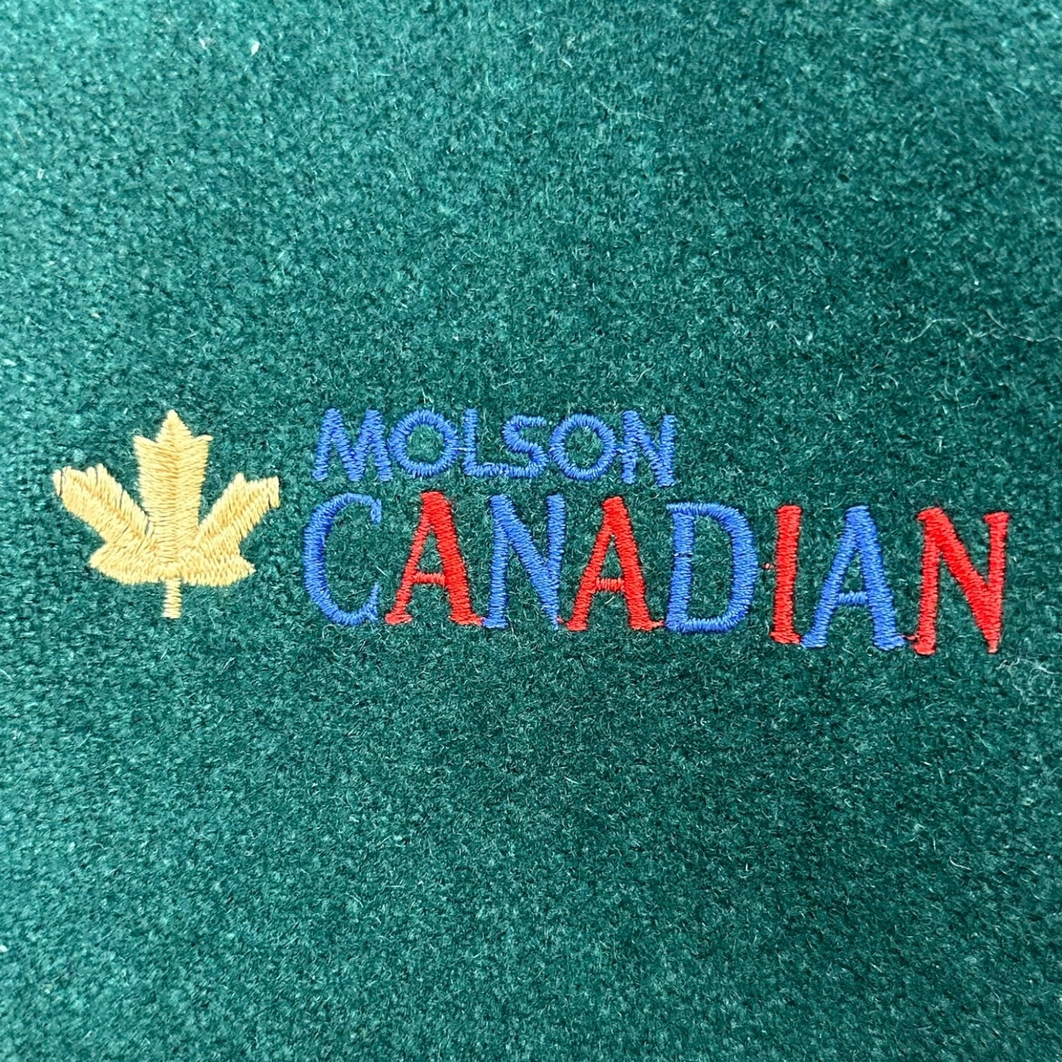 Vintage Molson Canadian Bomber Jacket Green