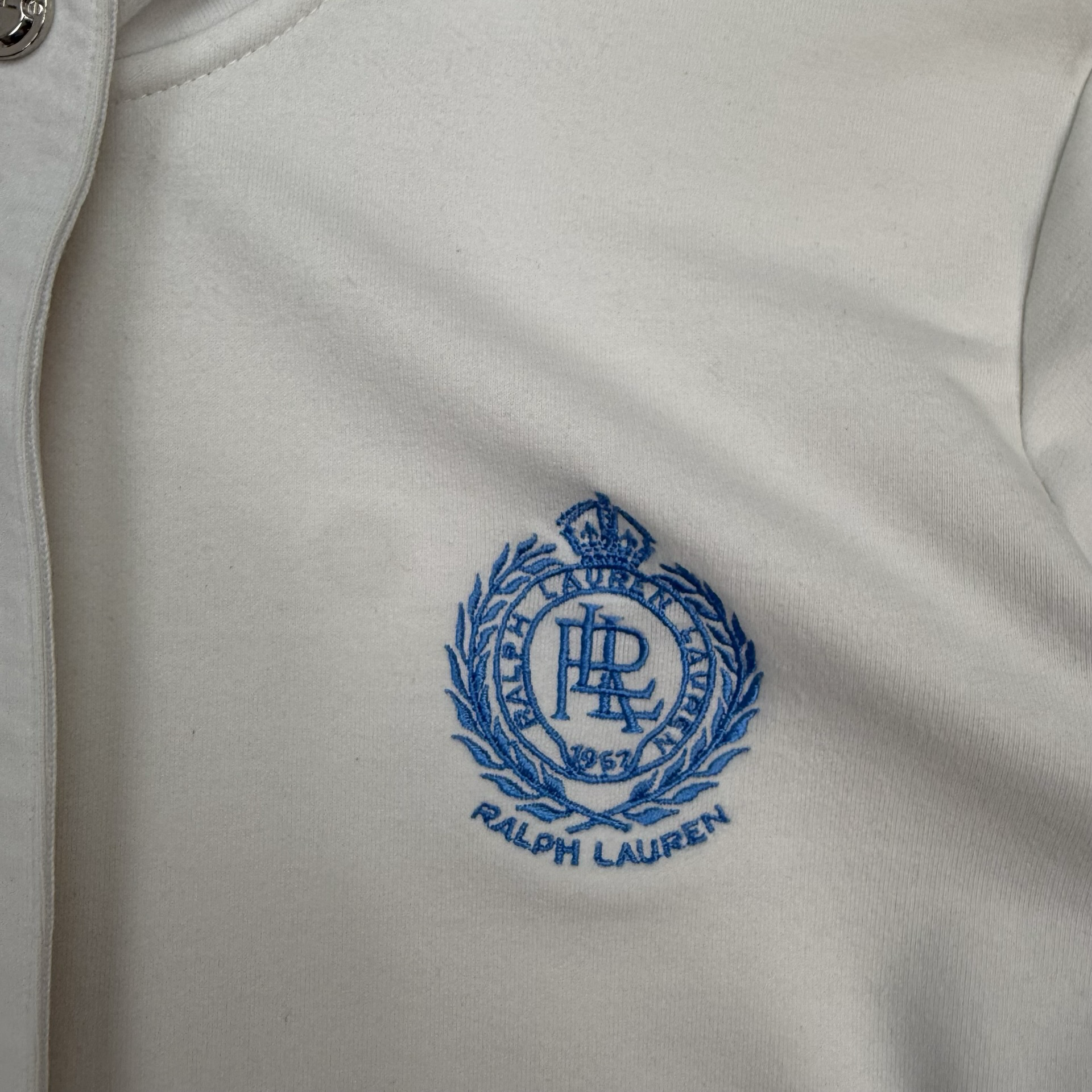 (W) Vintage Lauren Ralph Lauren Tennis Zip Up Jacket White