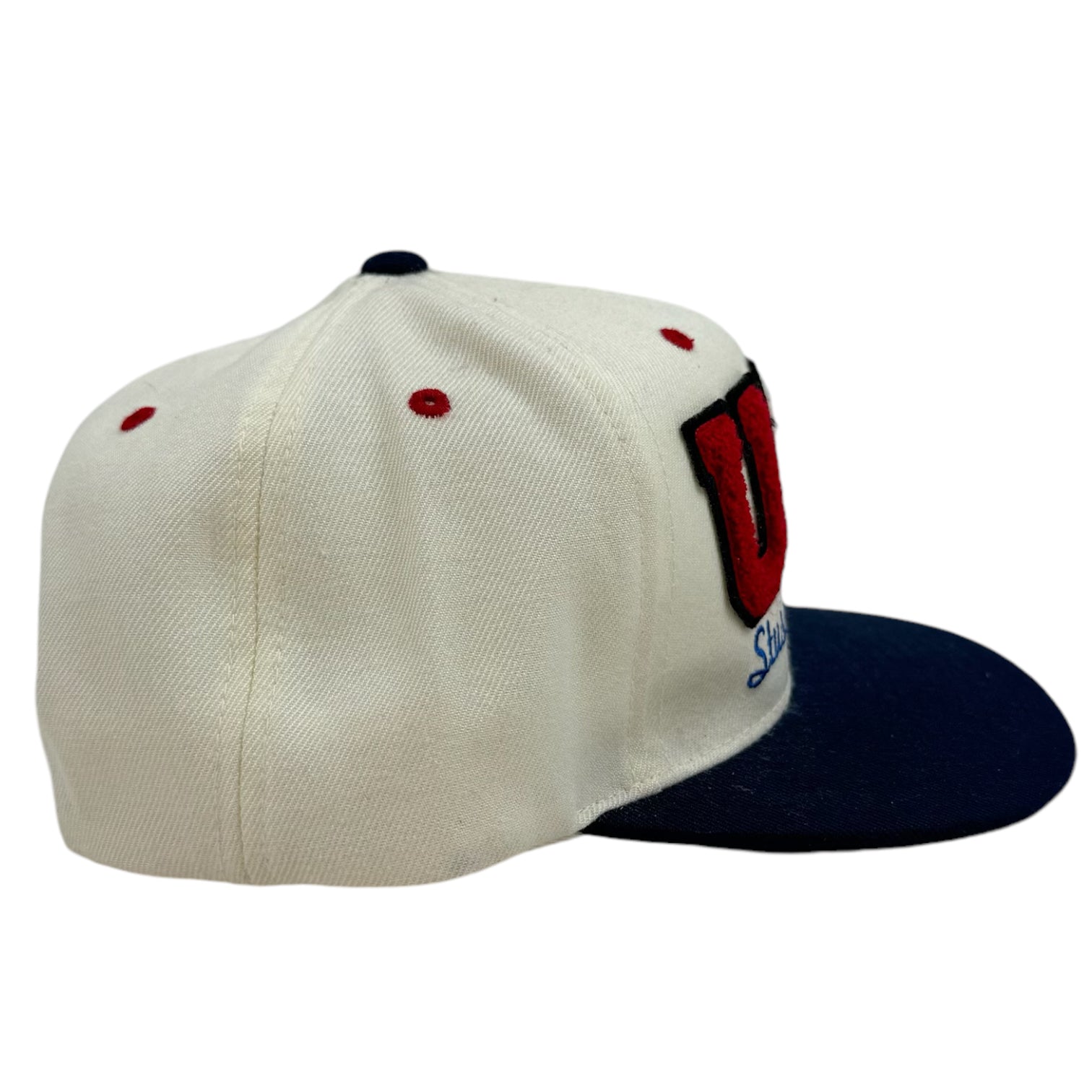 Stüssy USA Sample Snapback White/Navy