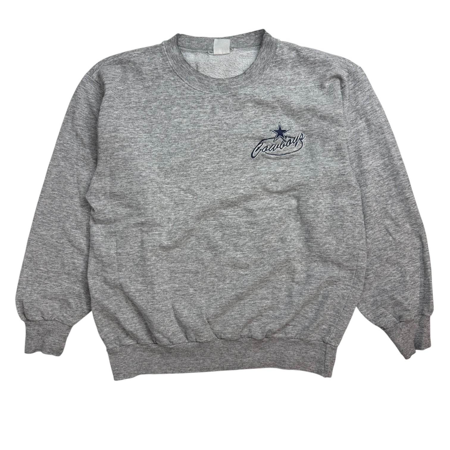 Vintage Cowboys Logo Crewneck Grey