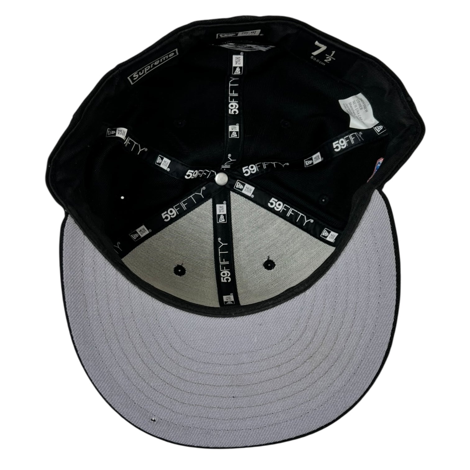 Supreme World Famous Box Logo New Era Fitted Hat