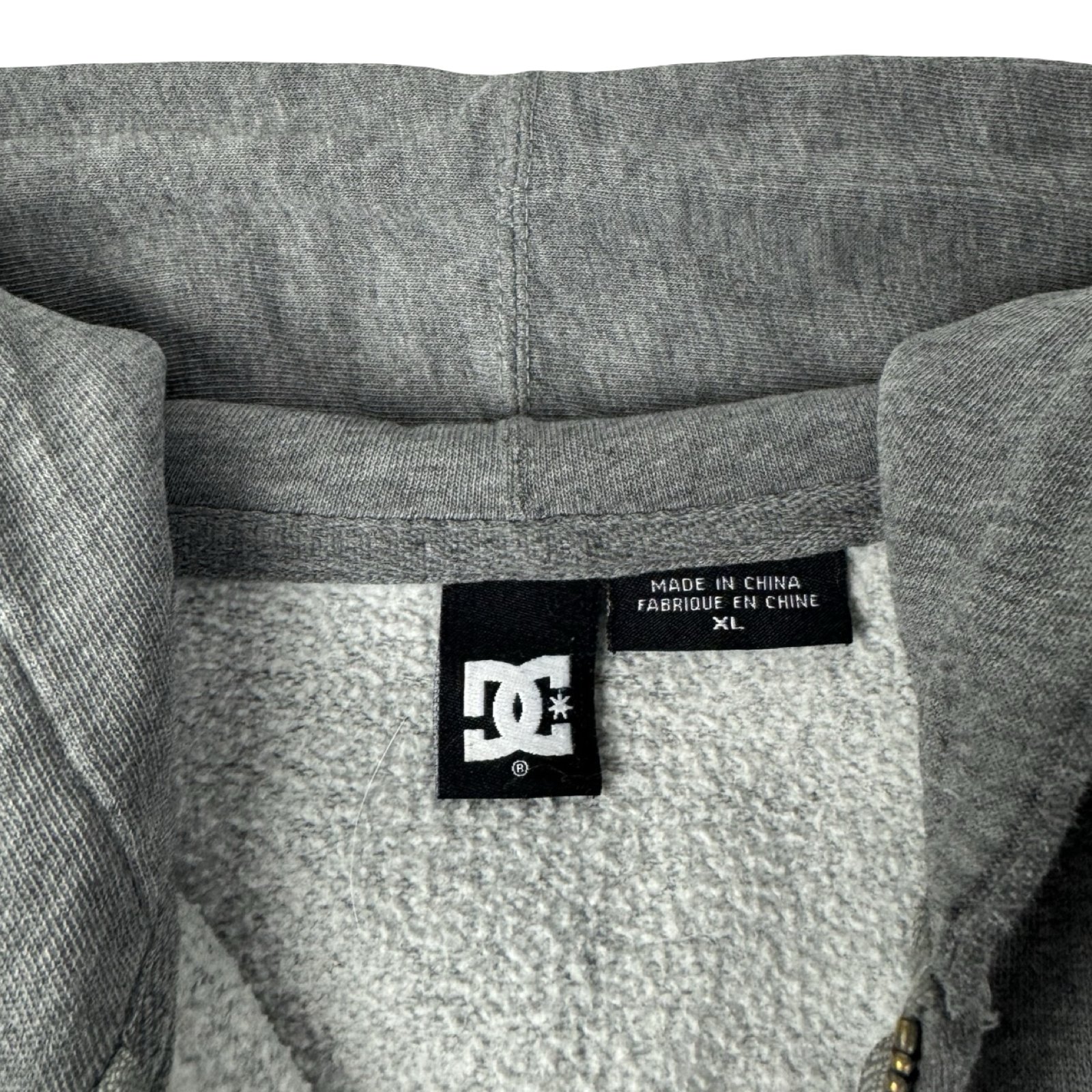 Vintage DC Shoe Co. Zip Up Hoodie Grey