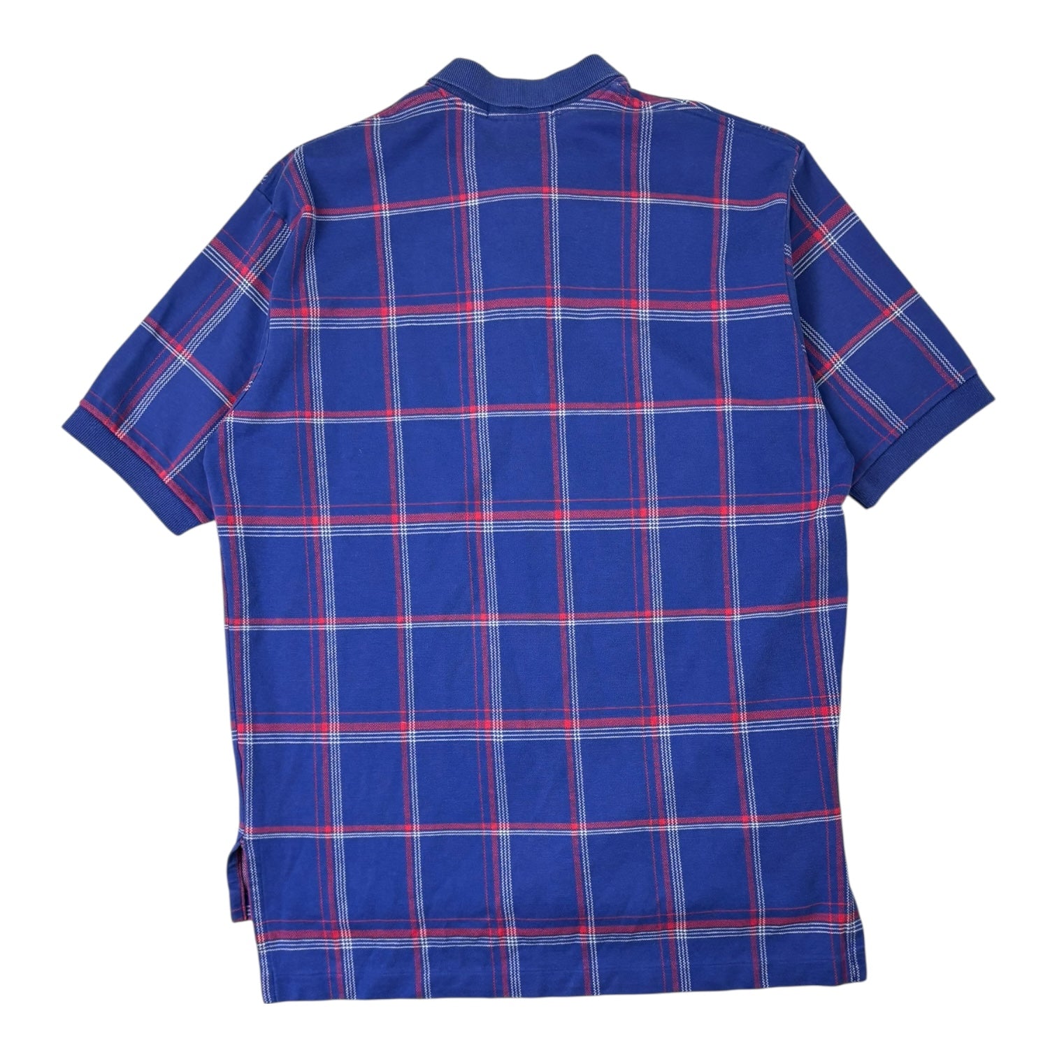 Vintage Polo Ralph Laure Plaid T-Shirt Blue