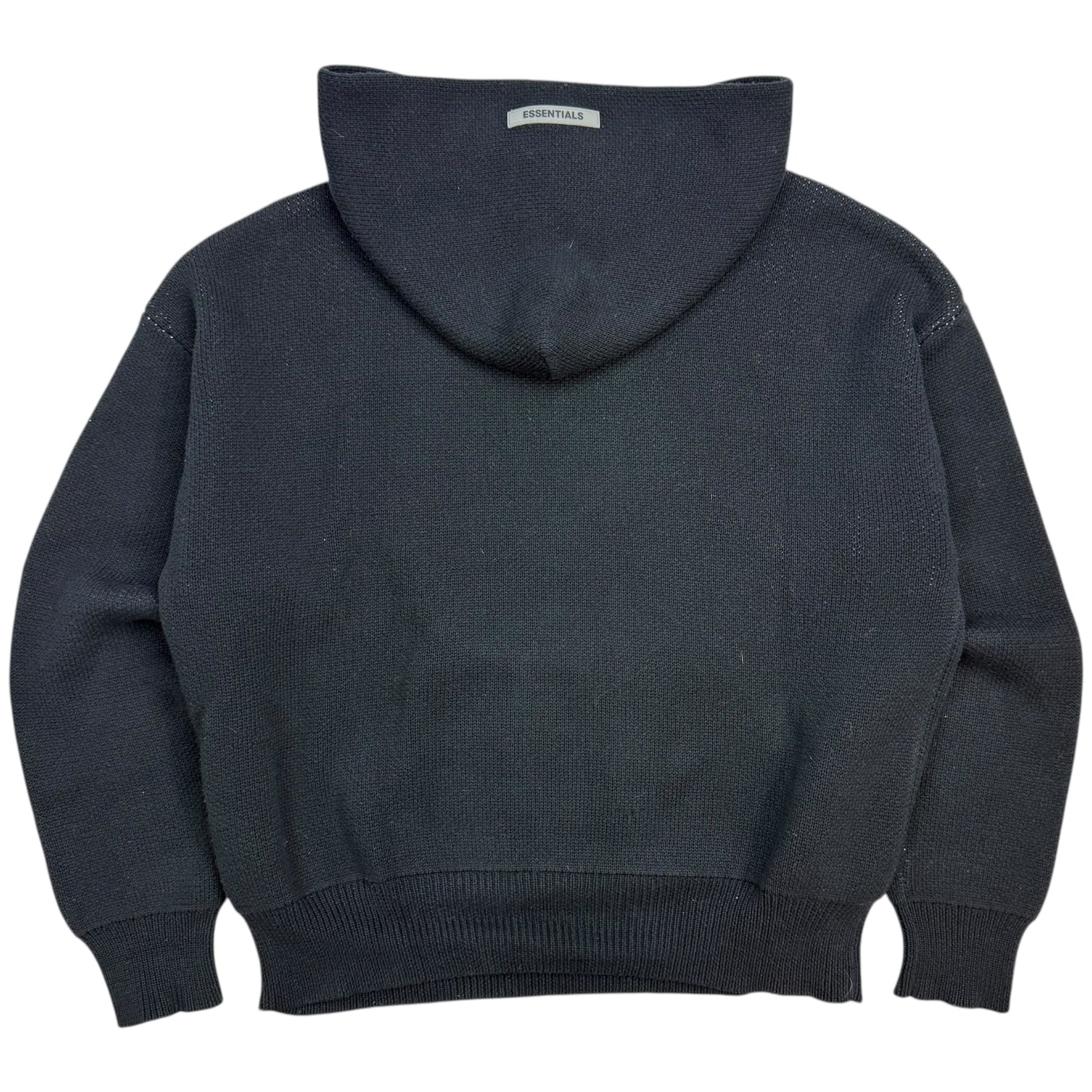 Fear Of God Essentials Knit Pullover Hoodie Black