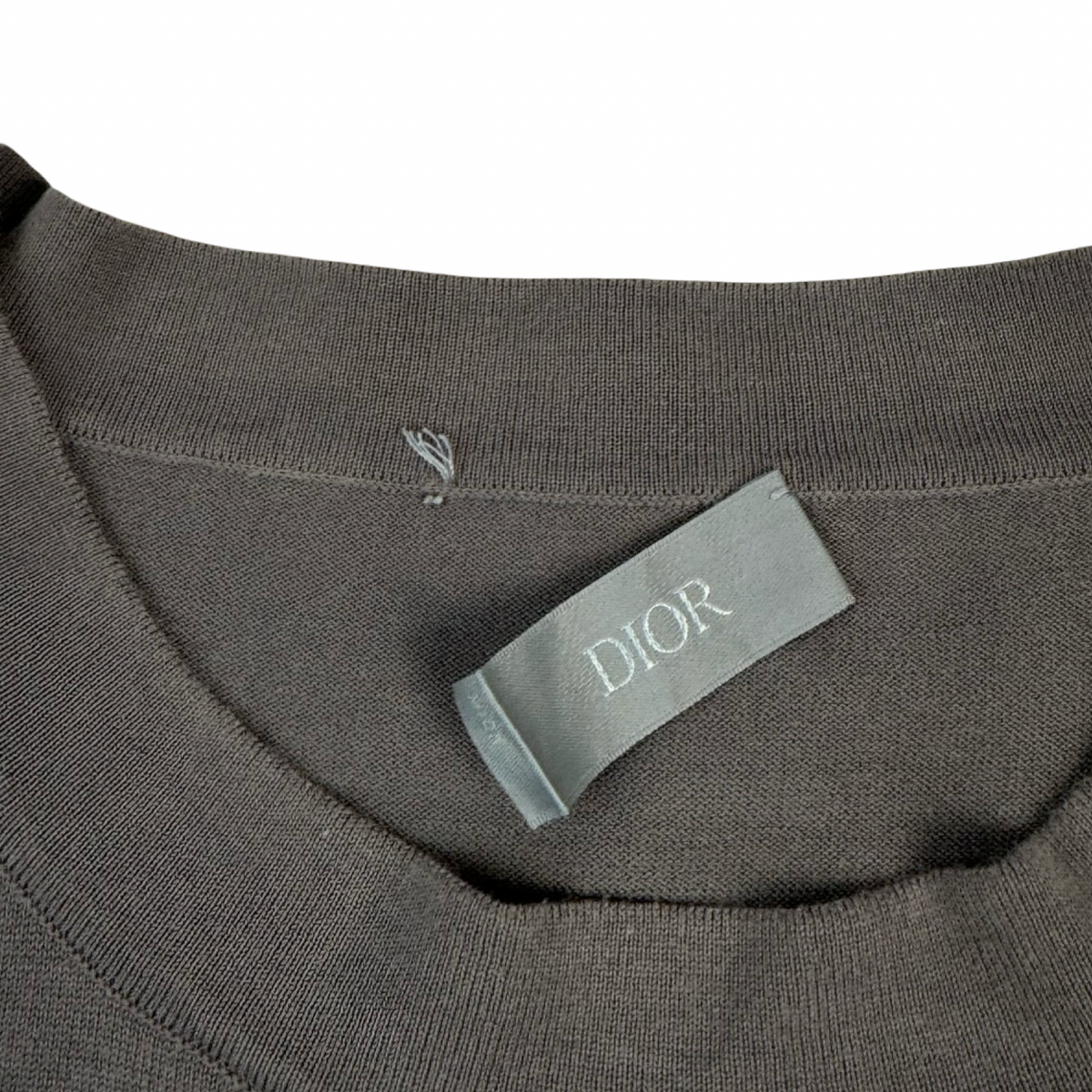 Christian Dior Couture Flocked T-Shirt  Charcoal Grey