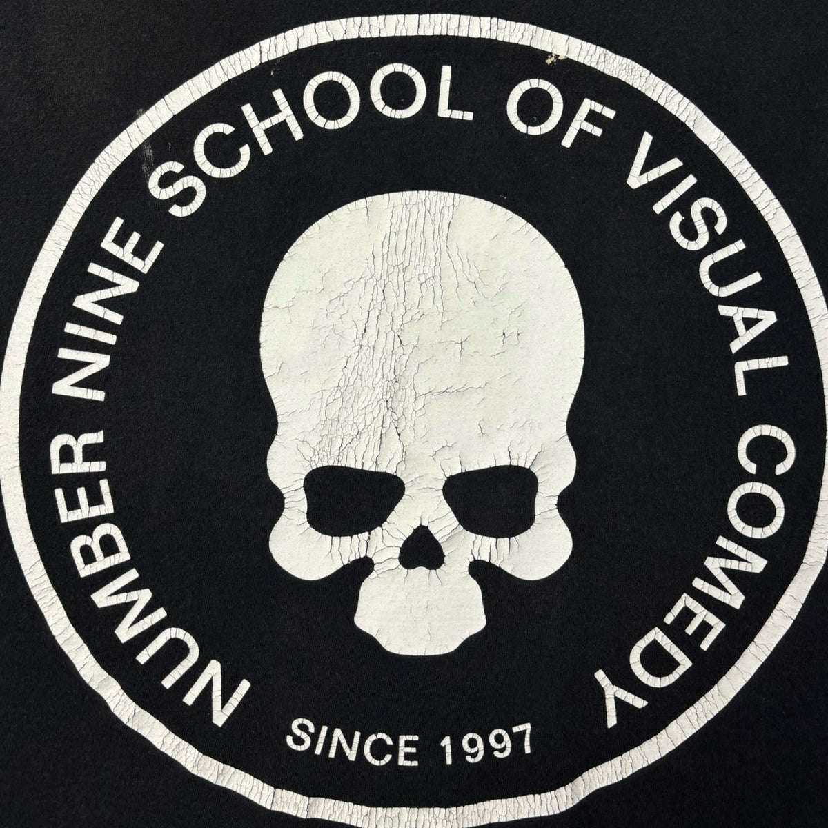 Number (N)ine “School Of Rock Visual Comedy” Sleeve-Less T-Shirt Black