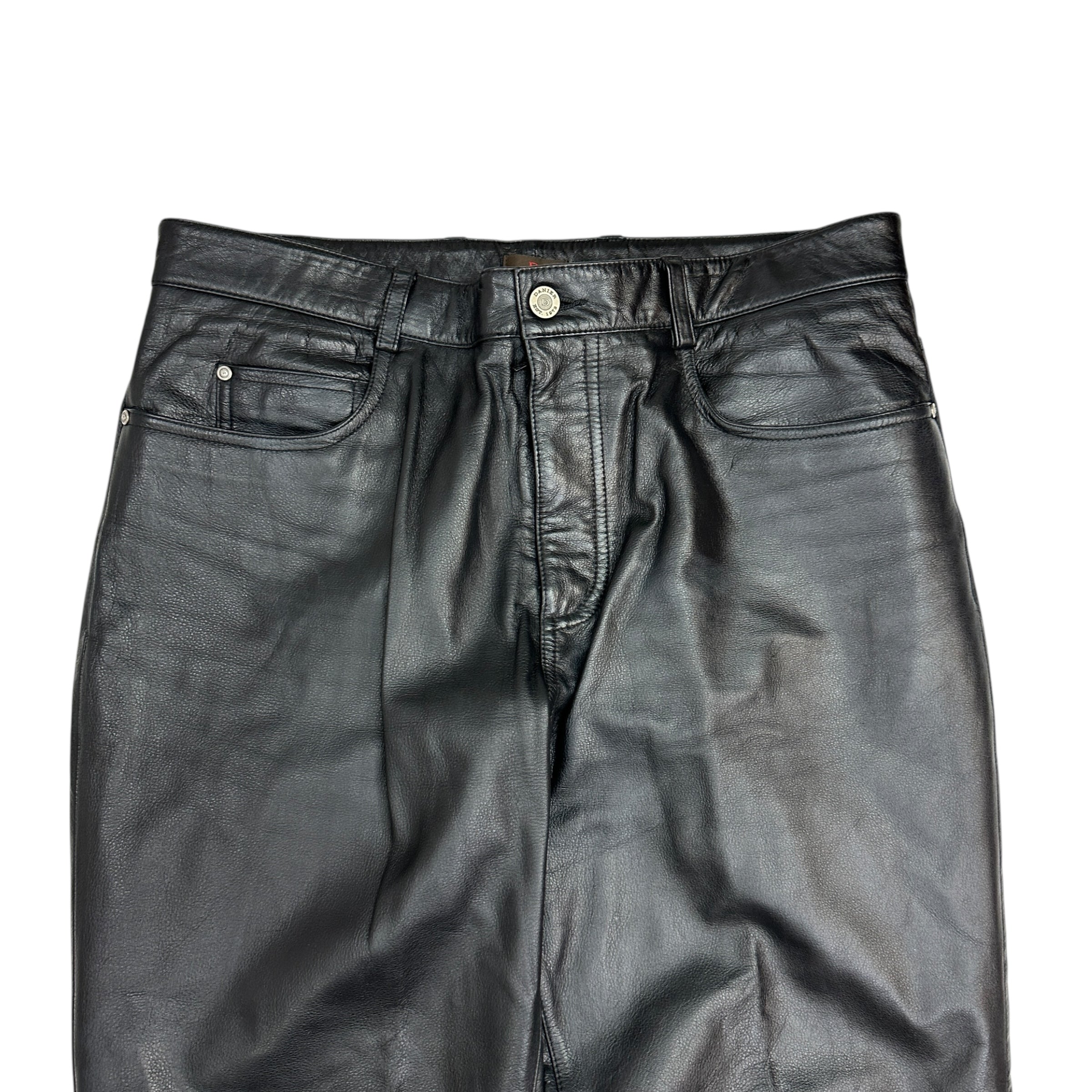 Vintage Danier Leather Pants Black