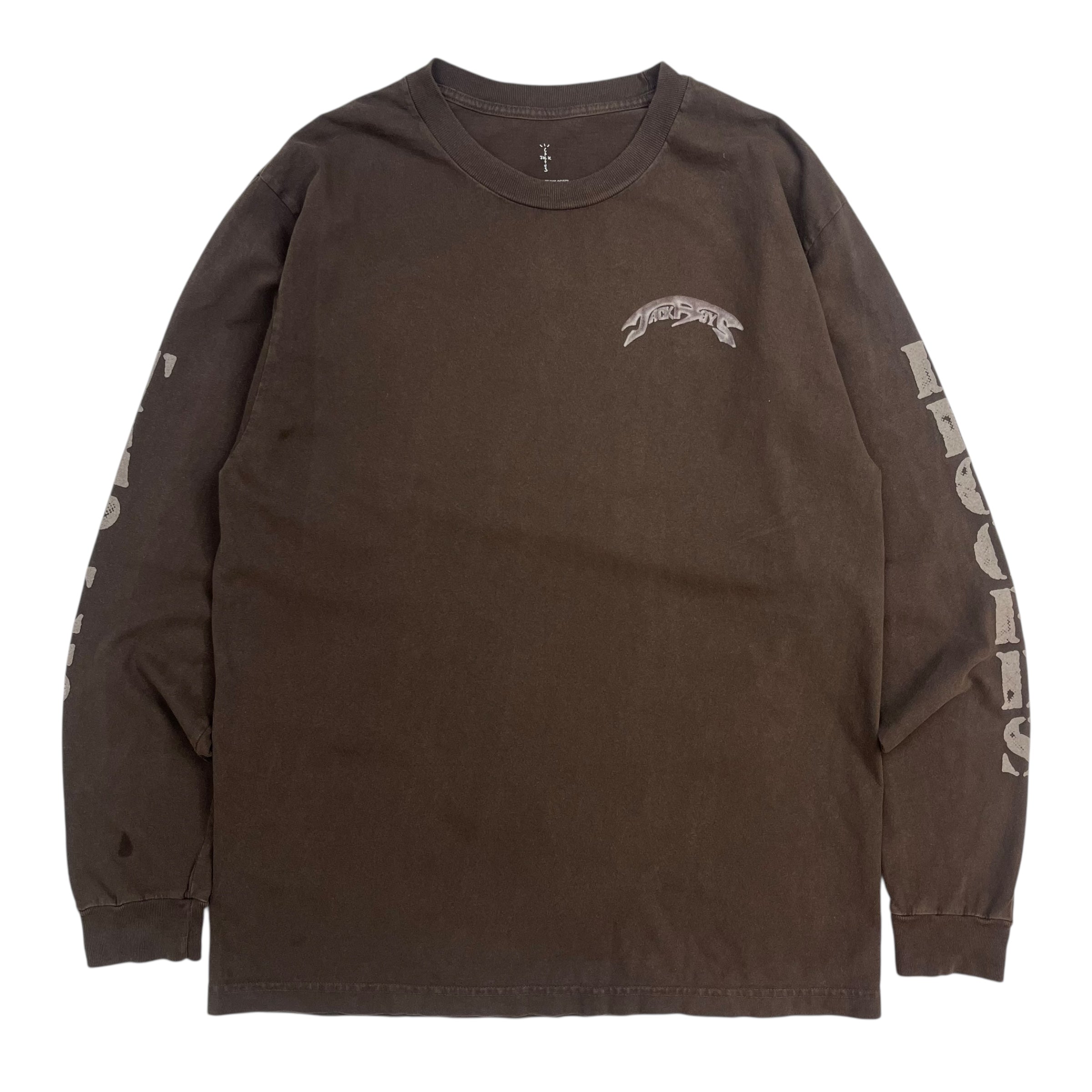 Travis Scott Jackboys 2 A3 Long Sleeve Tee Brown