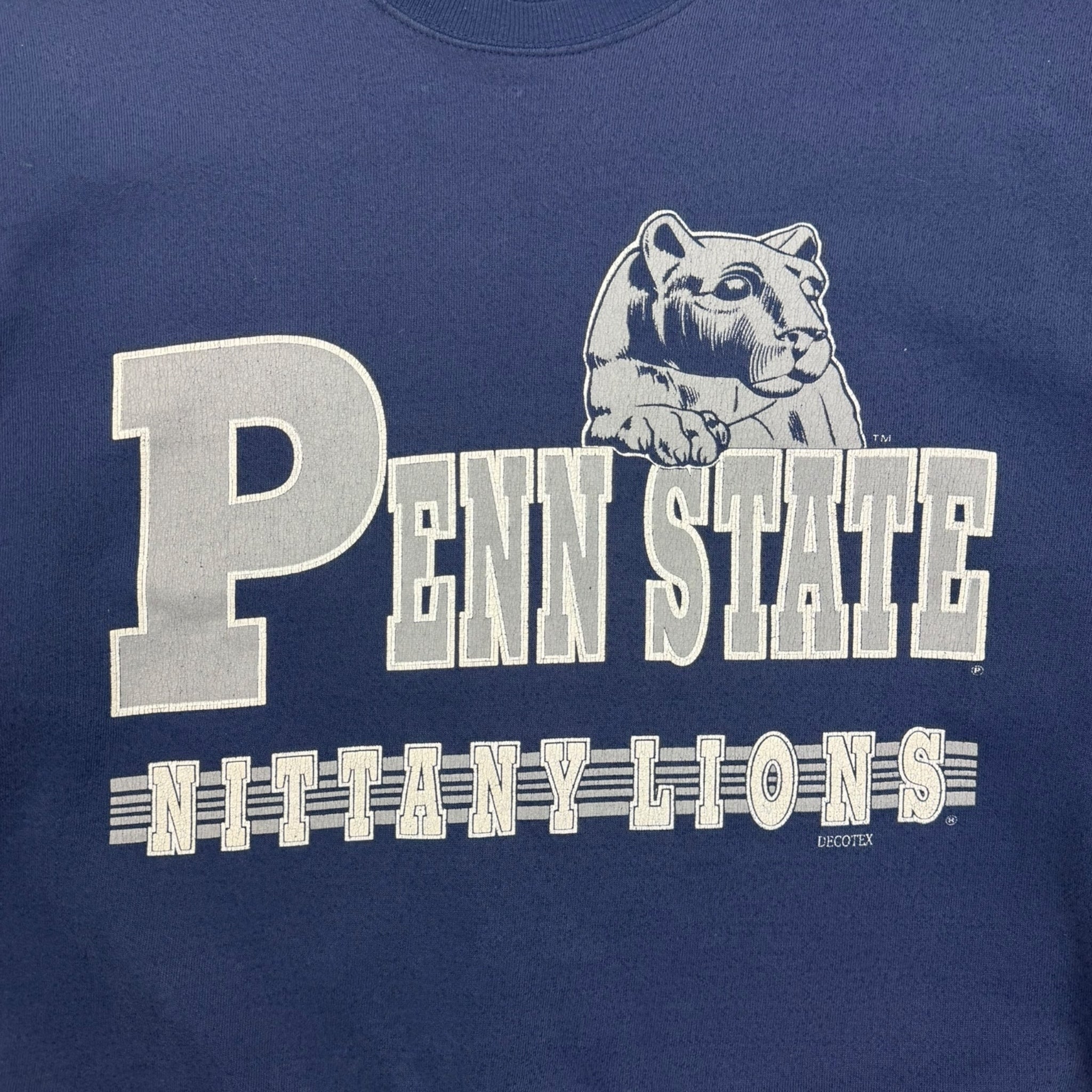 Vintage Penn State Nittany Lions Crewneck Faded Navy