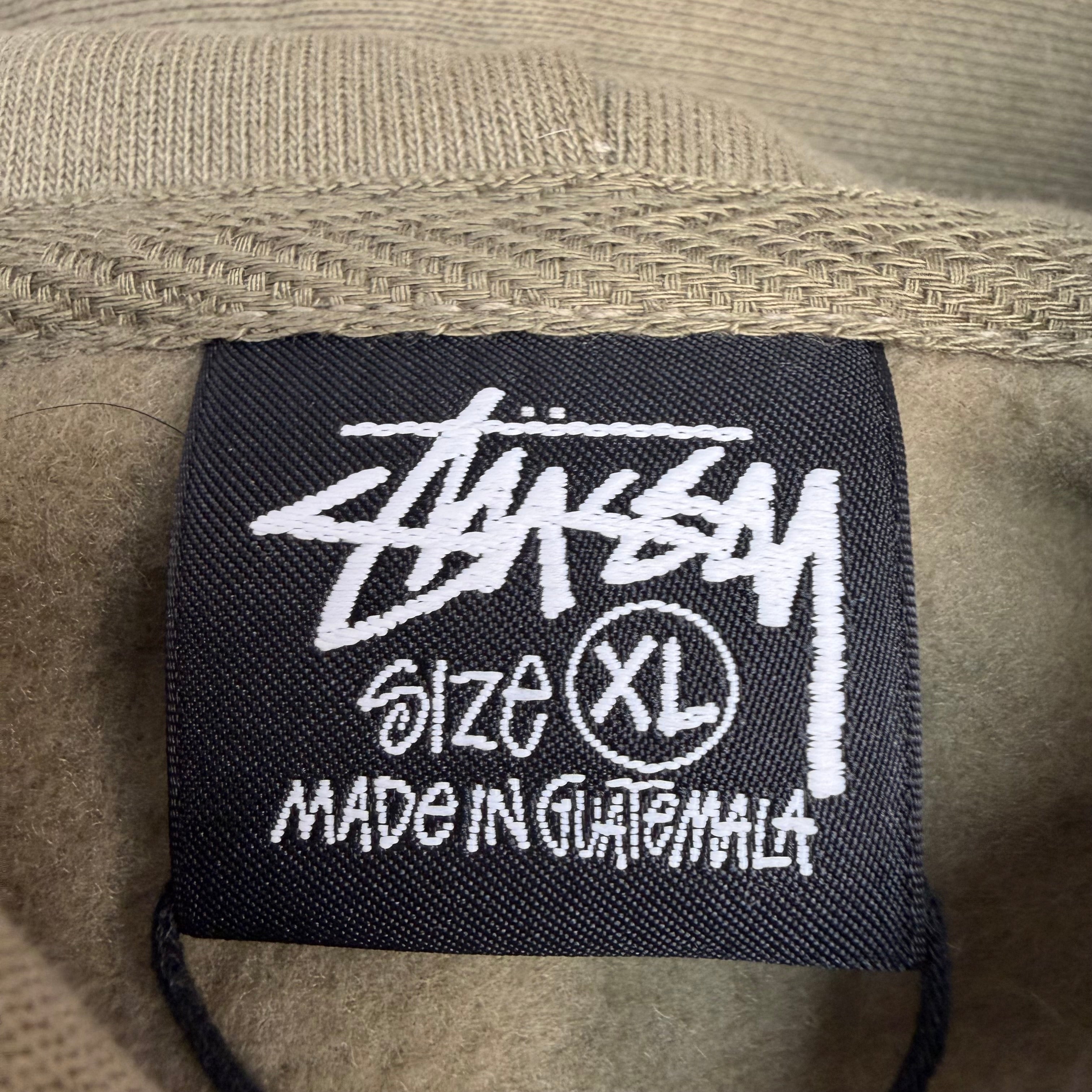 Stussy Champion Oval Zip Up Hoodie Army Green