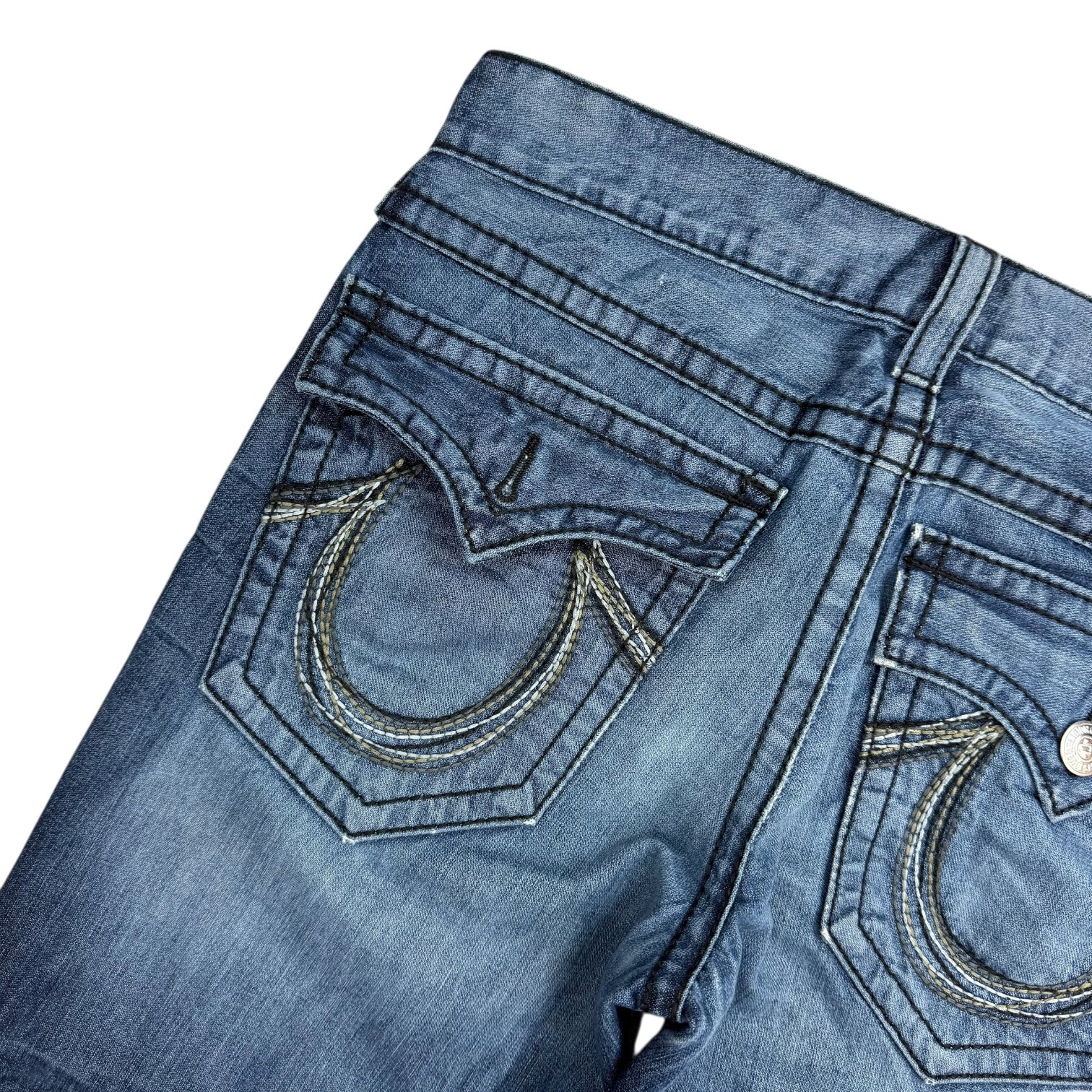 Vintage True Religion Rainbow Billy Denim Pants Dark Wash