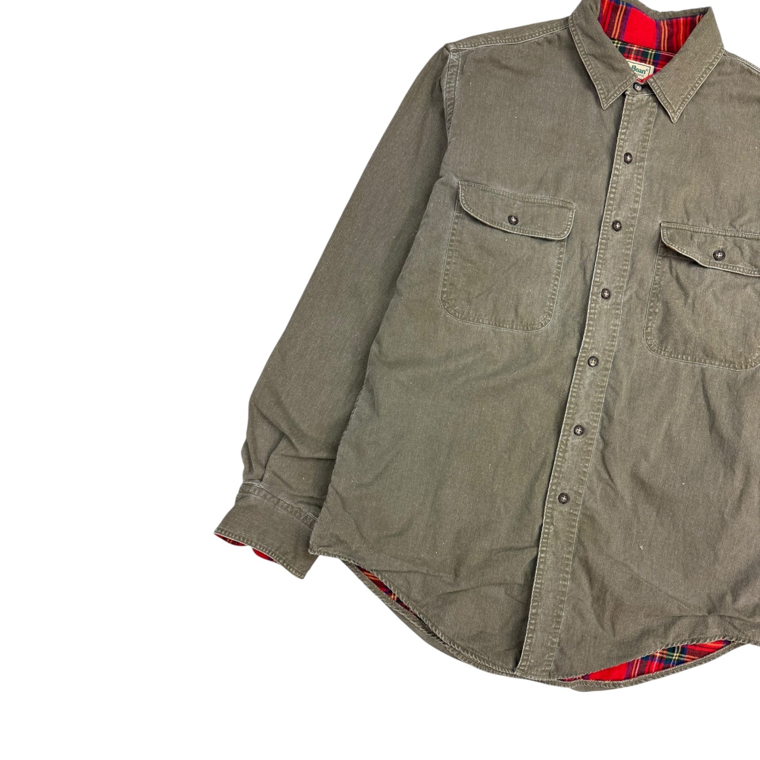 Vintage LL Bean Button Up Shirt Light Brown