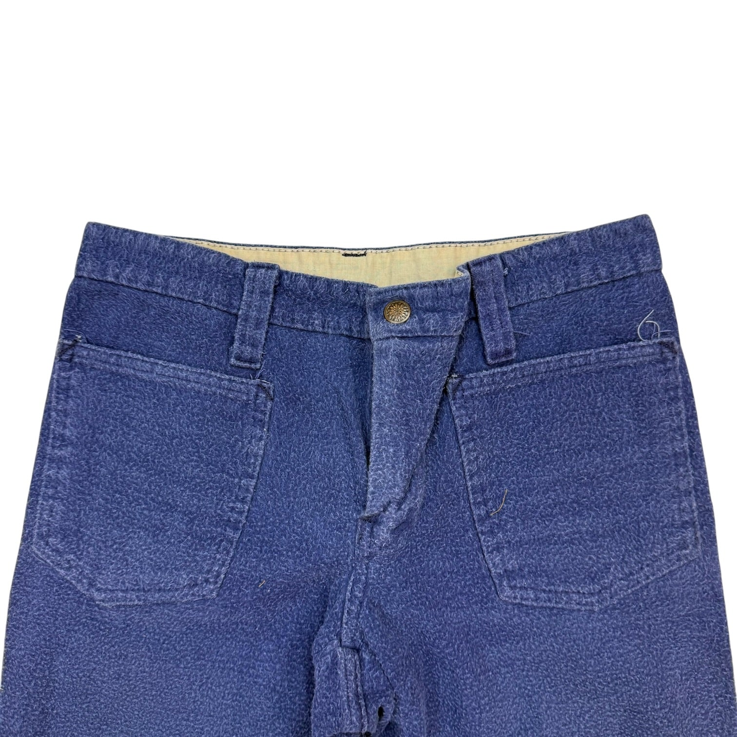 (W) Vintage Denim Bell Bottom Dark Blue