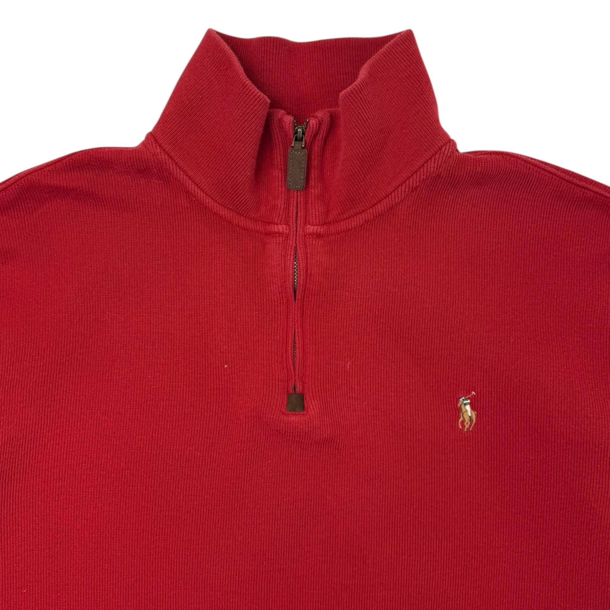 Polo Ralph Lauren Open Hem 1/4 Zip Red